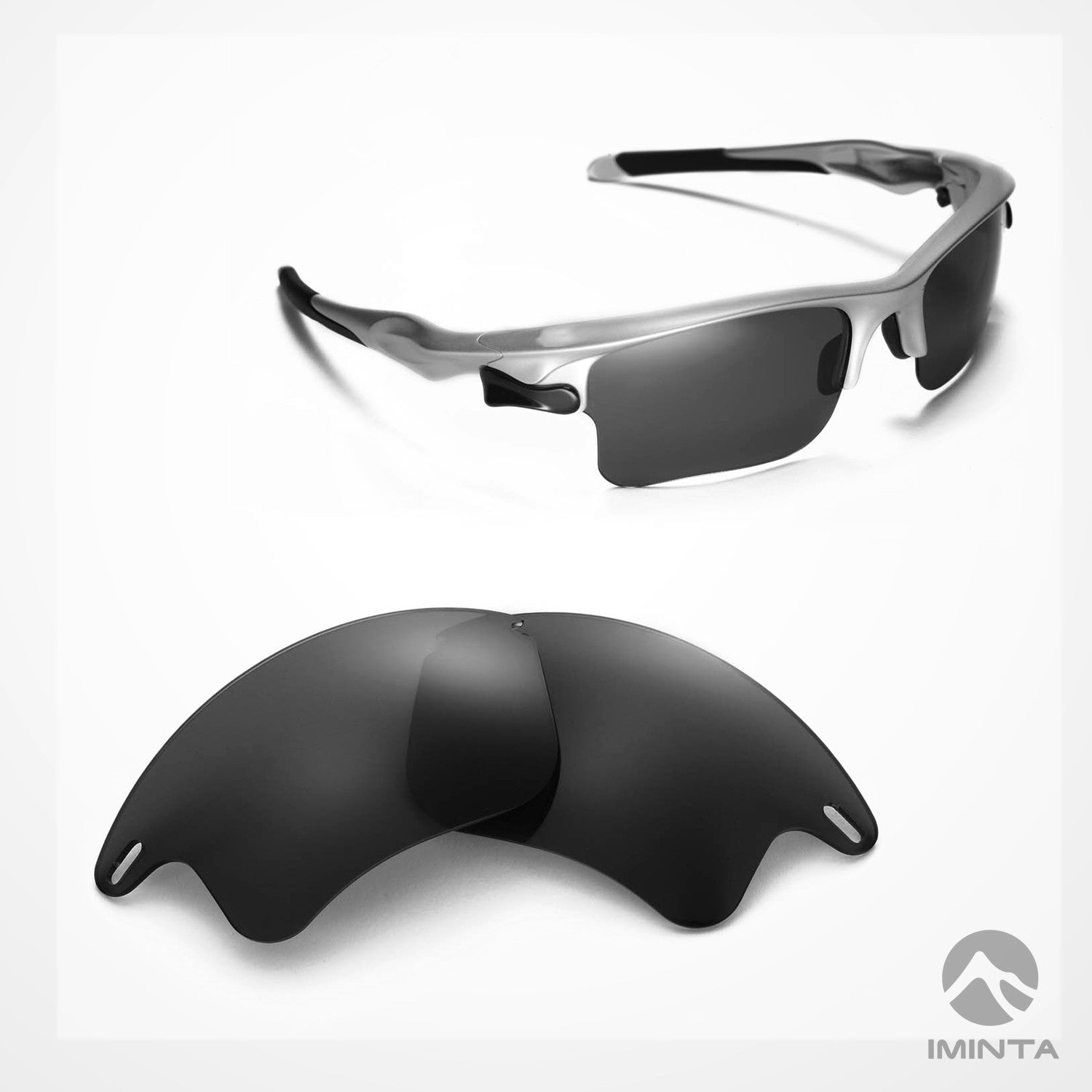 IMINTA Oakley Fast Jacket XL Black ##black black--non-polarized black--polarized