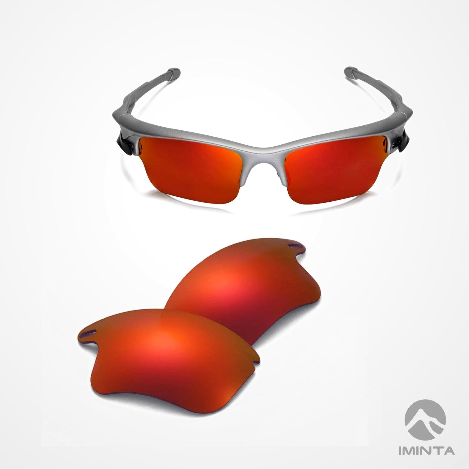 IMINTA Oakley Fast Jacket XL Fire Red ##fire-red fire-red--fortivue-polarized