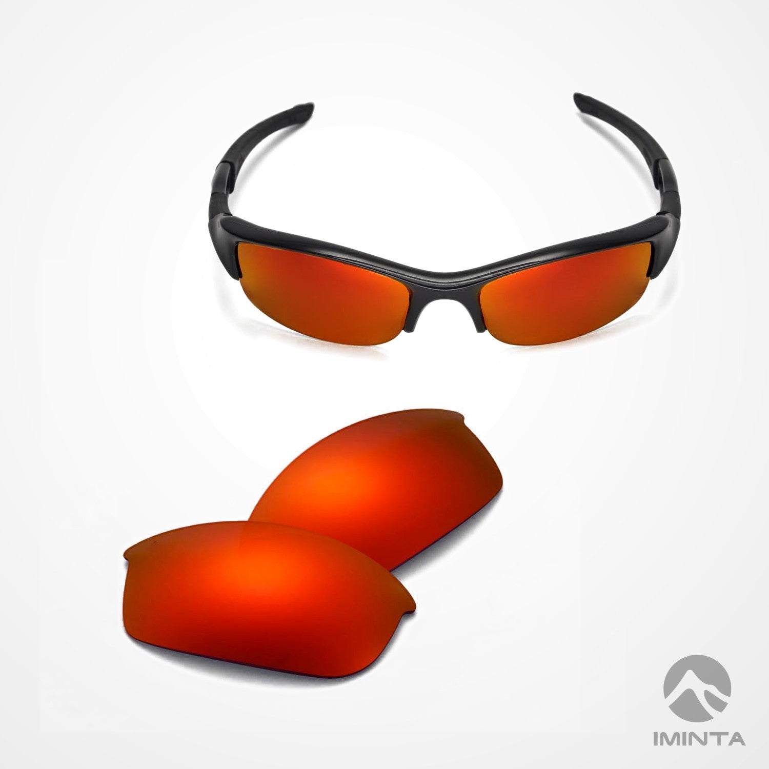 IMINTA Oakley Flak Jacket Fire Red ##fire-red fire-red--fortivue-polarized