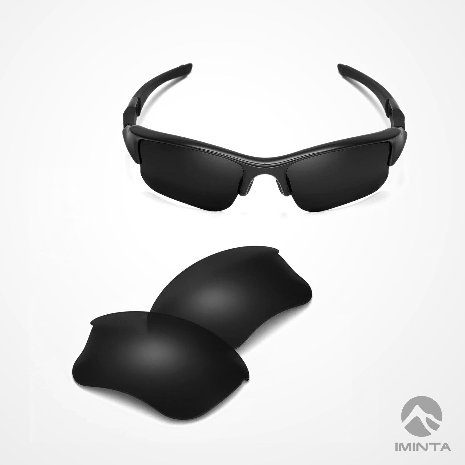 IMINTA Oakley Flak Jacket XLJ Black ##black black--fortivue-polarized