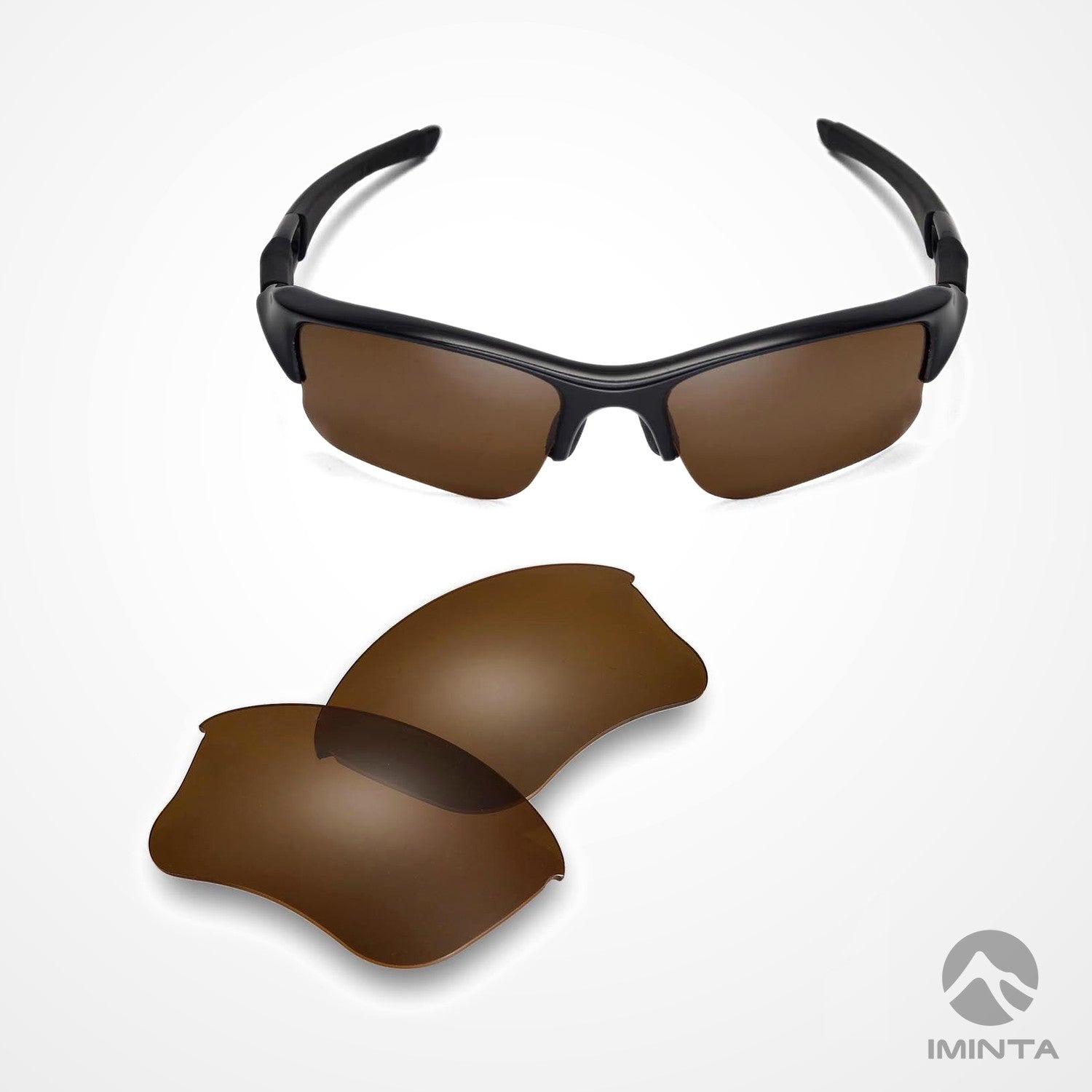 IMINTA Oakley Flak Jacket XLJ Brown ##brown brown--fortivue-polarized