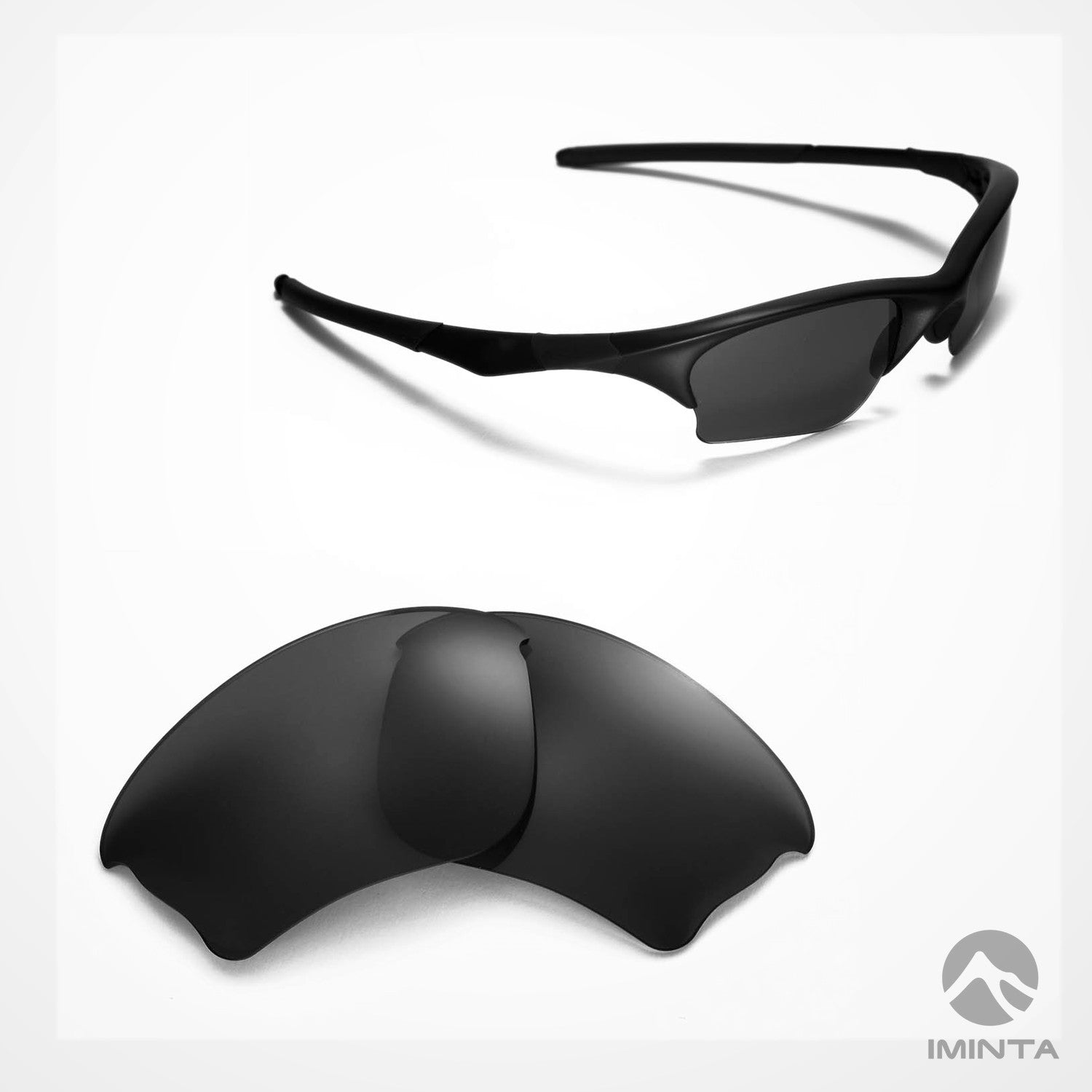 IMINTA Oakley Half Jacket XLJ Black ##black black--claritec-polarized black--non-polarized black--polarized