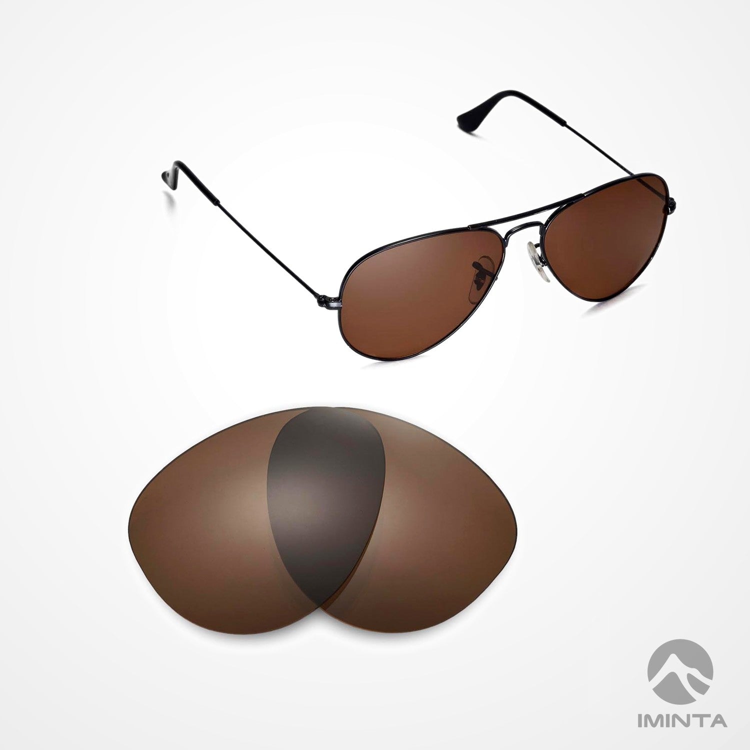 IMINTA Ray-Ban Aviator RB3025 Brown ##brown