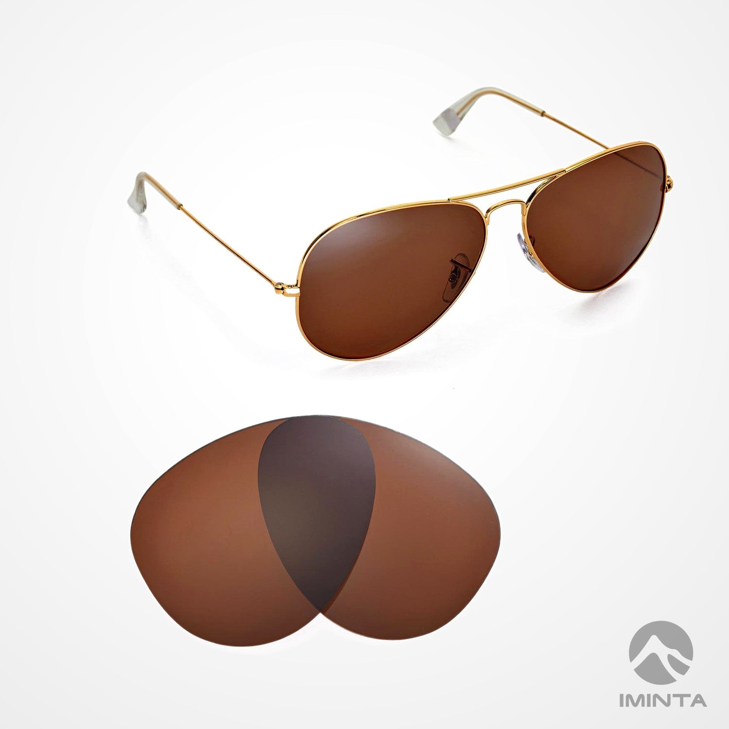 IMINTA Ray-Ban Aviator RB3025 Brown ##brown