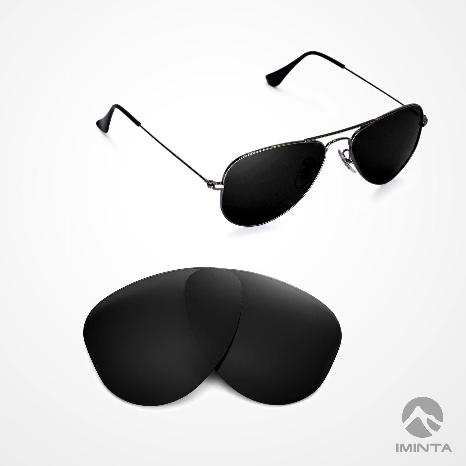 IMINTA Ray-Ban Aviator RB3044 Black ##black