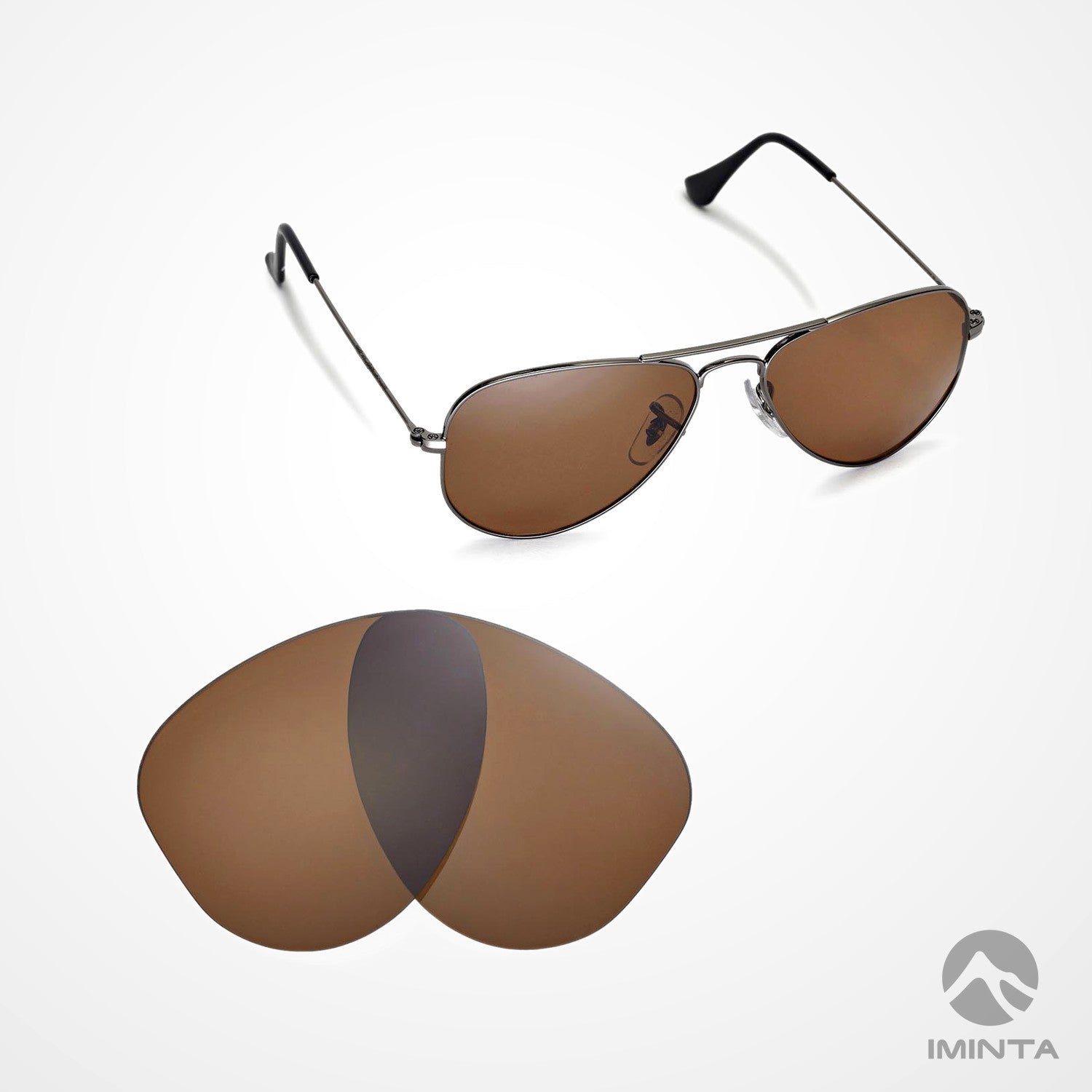 IMINTA Ray-Ban Aviator RB3044 Brown ##brown