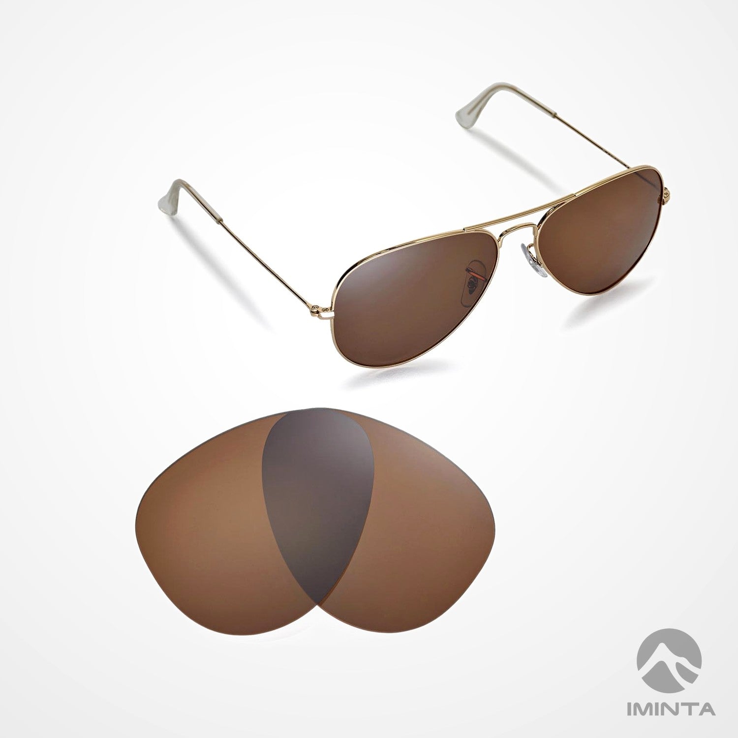 IMINTA Ray-Ban Aviator RB3025 Brown ##brown