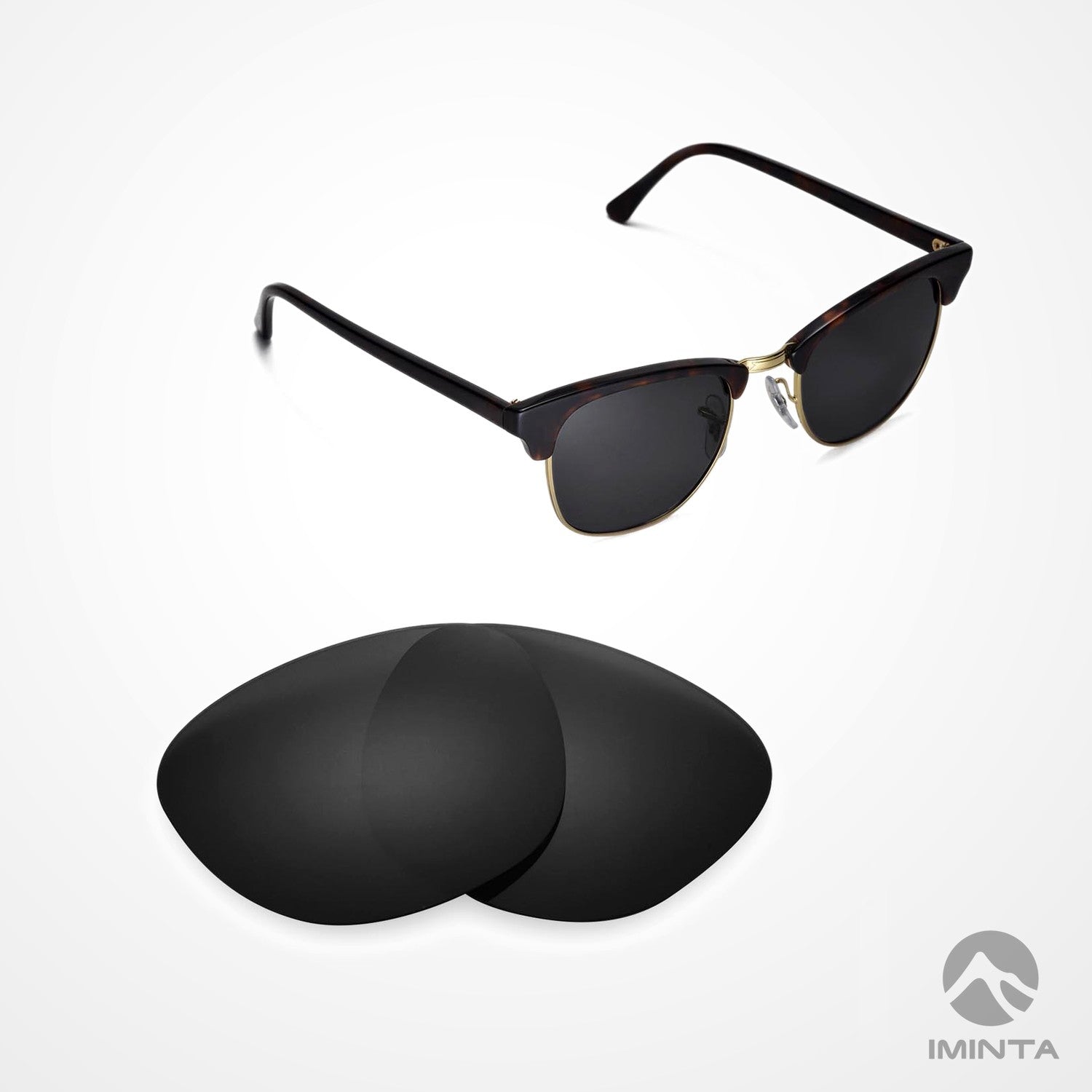 IMINTA Ray-Ban Clubmaster RB3016 Black ##black