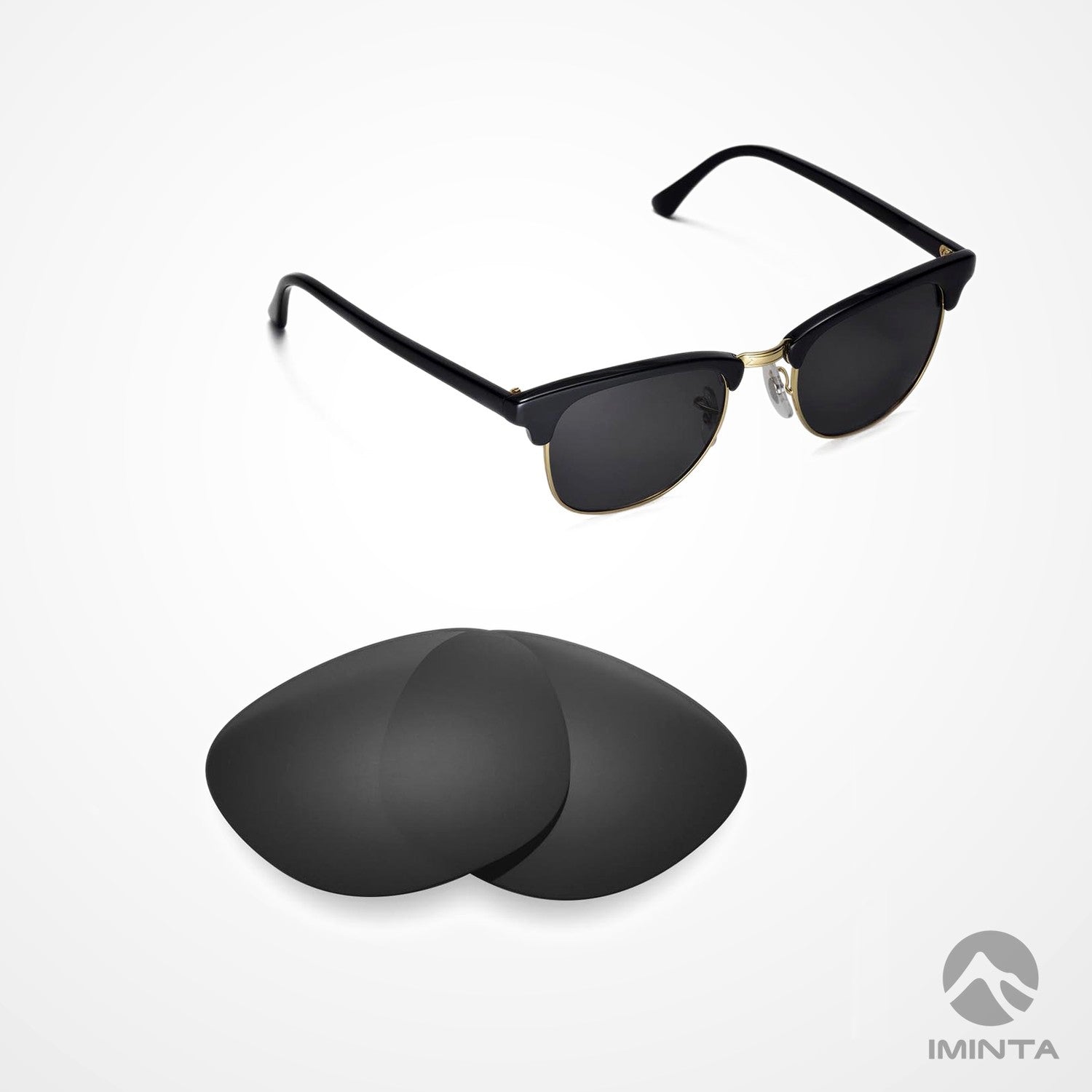 IMINTA Ray-Ban Clubmaster RB3016 Black ##black