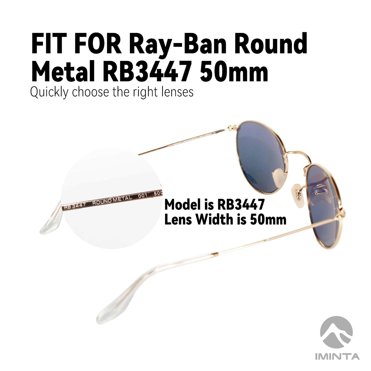 IMINTA Ray-Ban Round Metal RB3447 ##shared