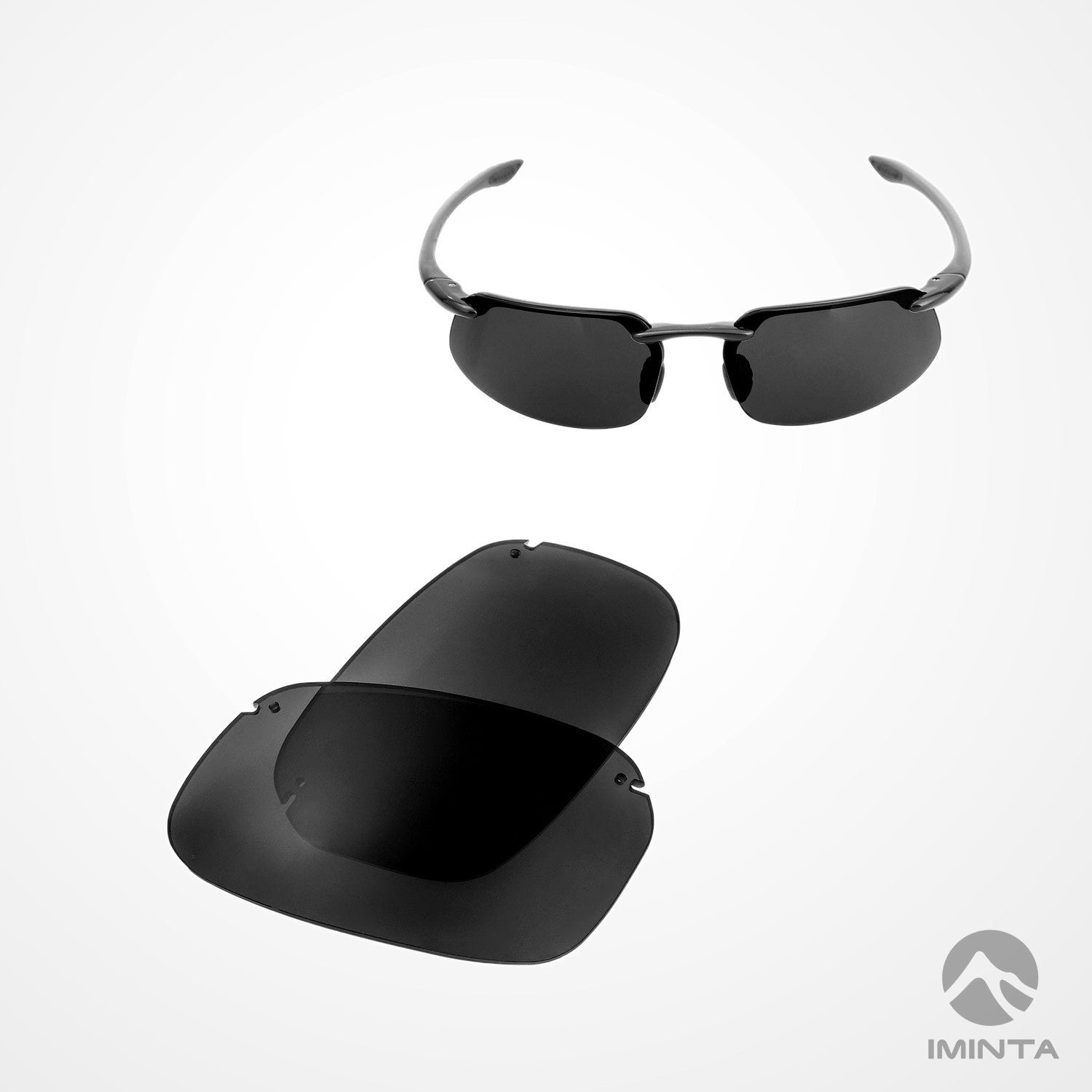 IMINTA Maui Jim Kanaha Black ##black black--fortivue-polarized