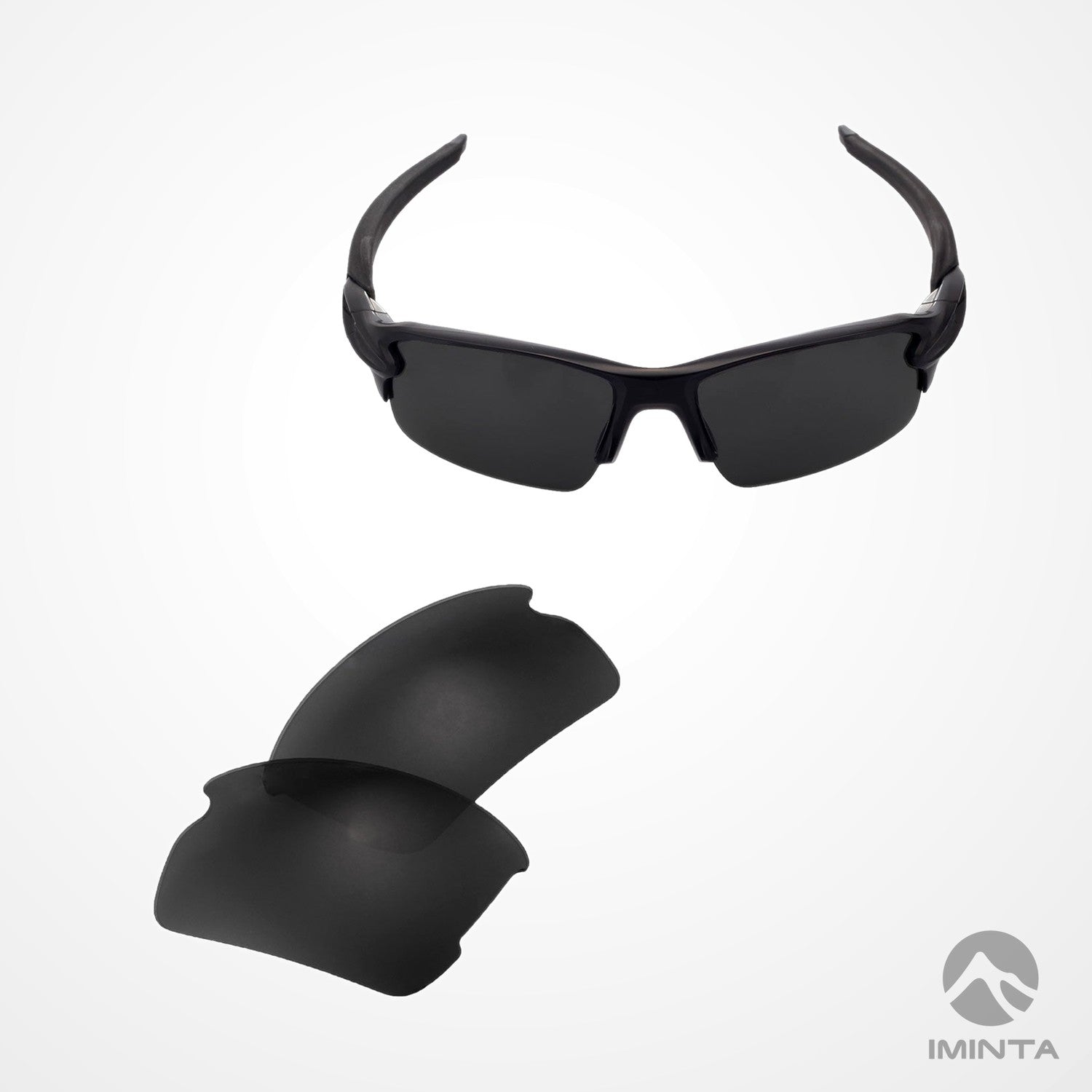 IMINTA Oakley Flak 2.0 Black ##black black--fortivue-polarized