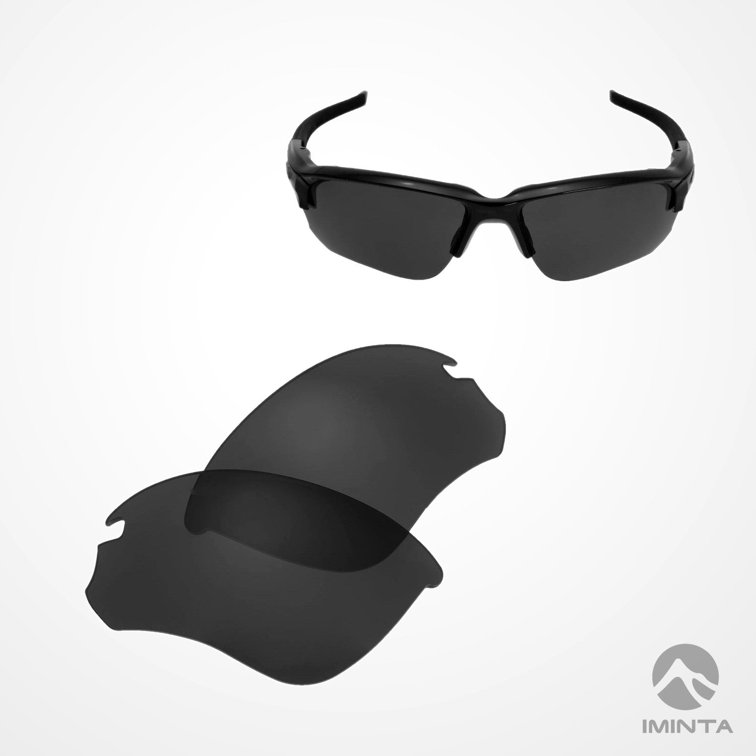 IMINTA Oakley Flak Draft Black ##black black--fortivue-polarized