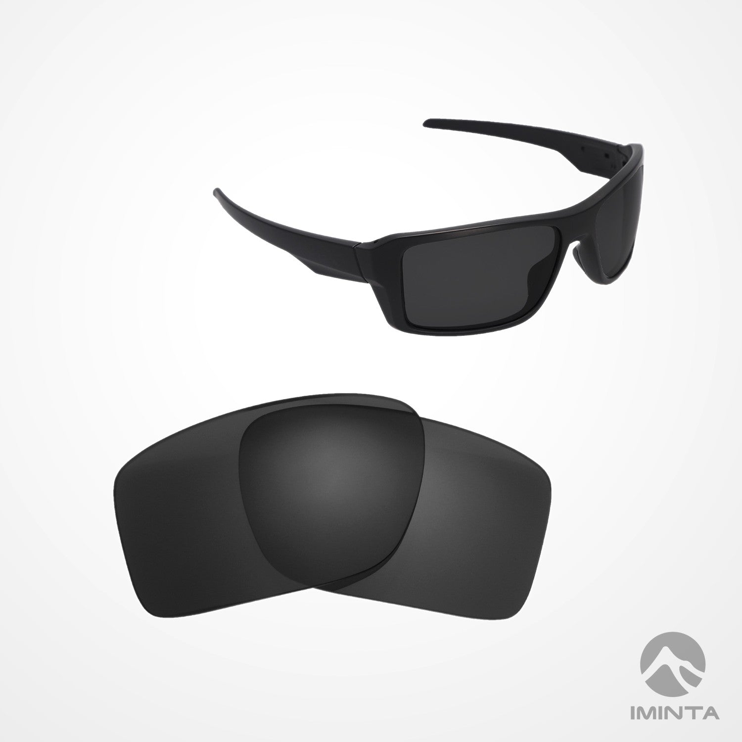 IMINTA Oakley Double Edge Black ##black black--claritec-polarized black--non-polarized black--polarized