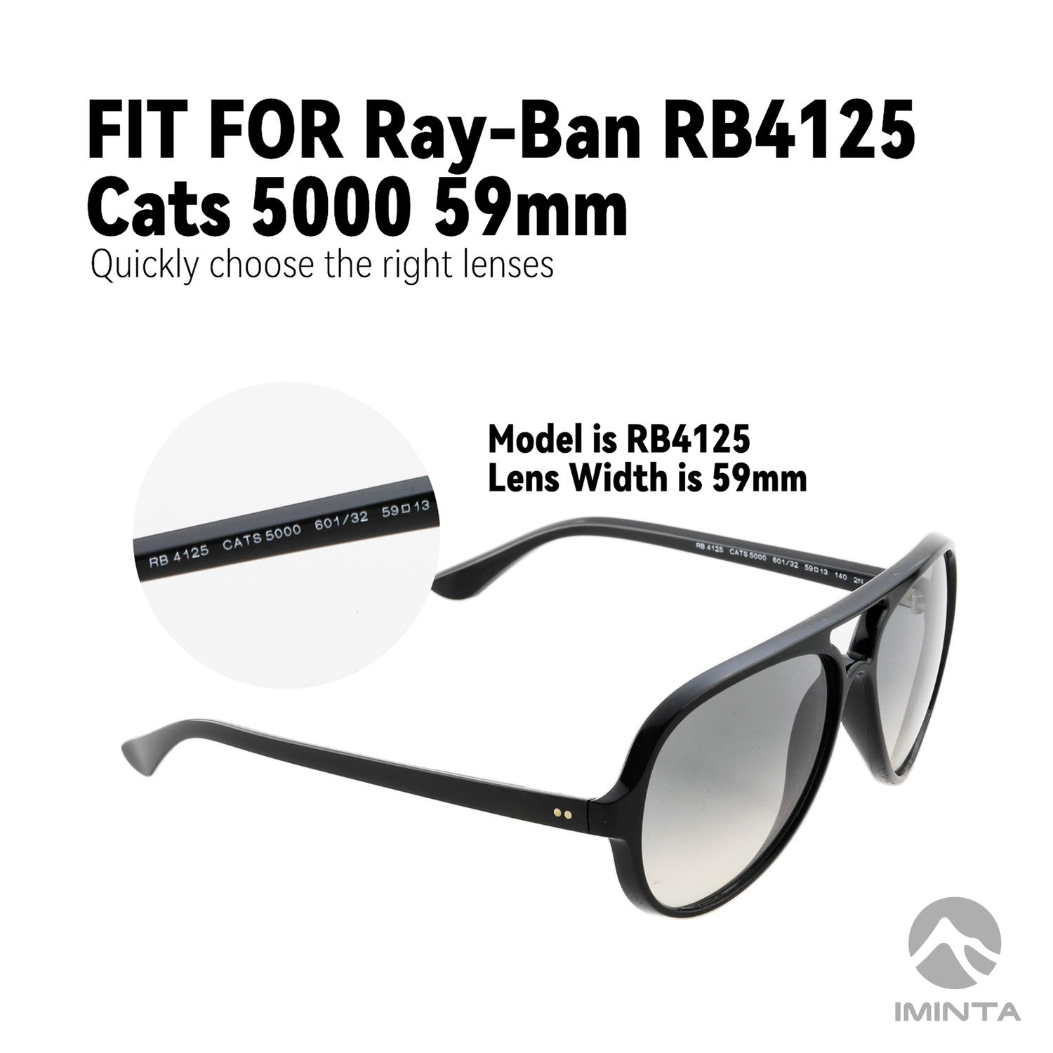 IMINTA Ray-Ban RB4125 Cats 5000 ##shared