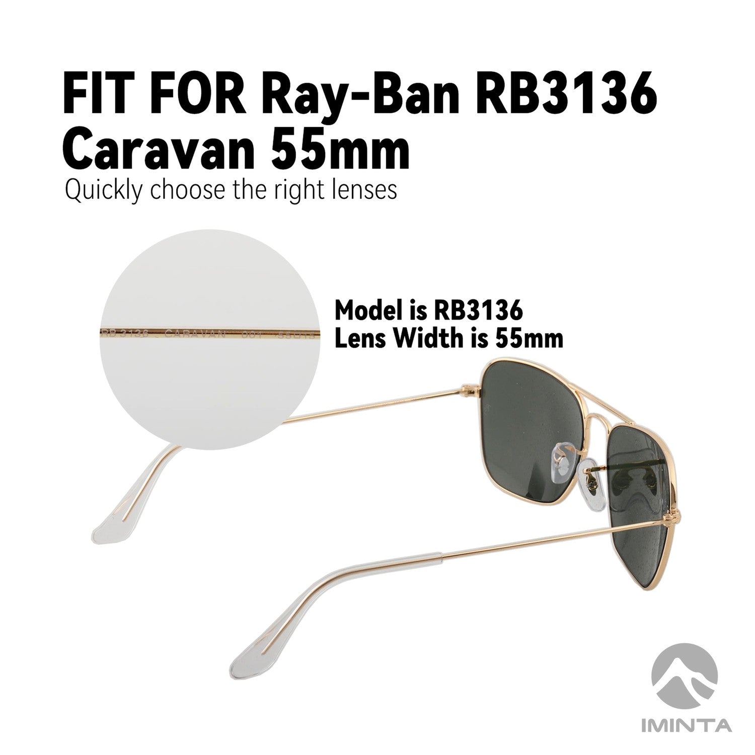 IMINTA Ray-Ban RB3136 Caravan ##shared