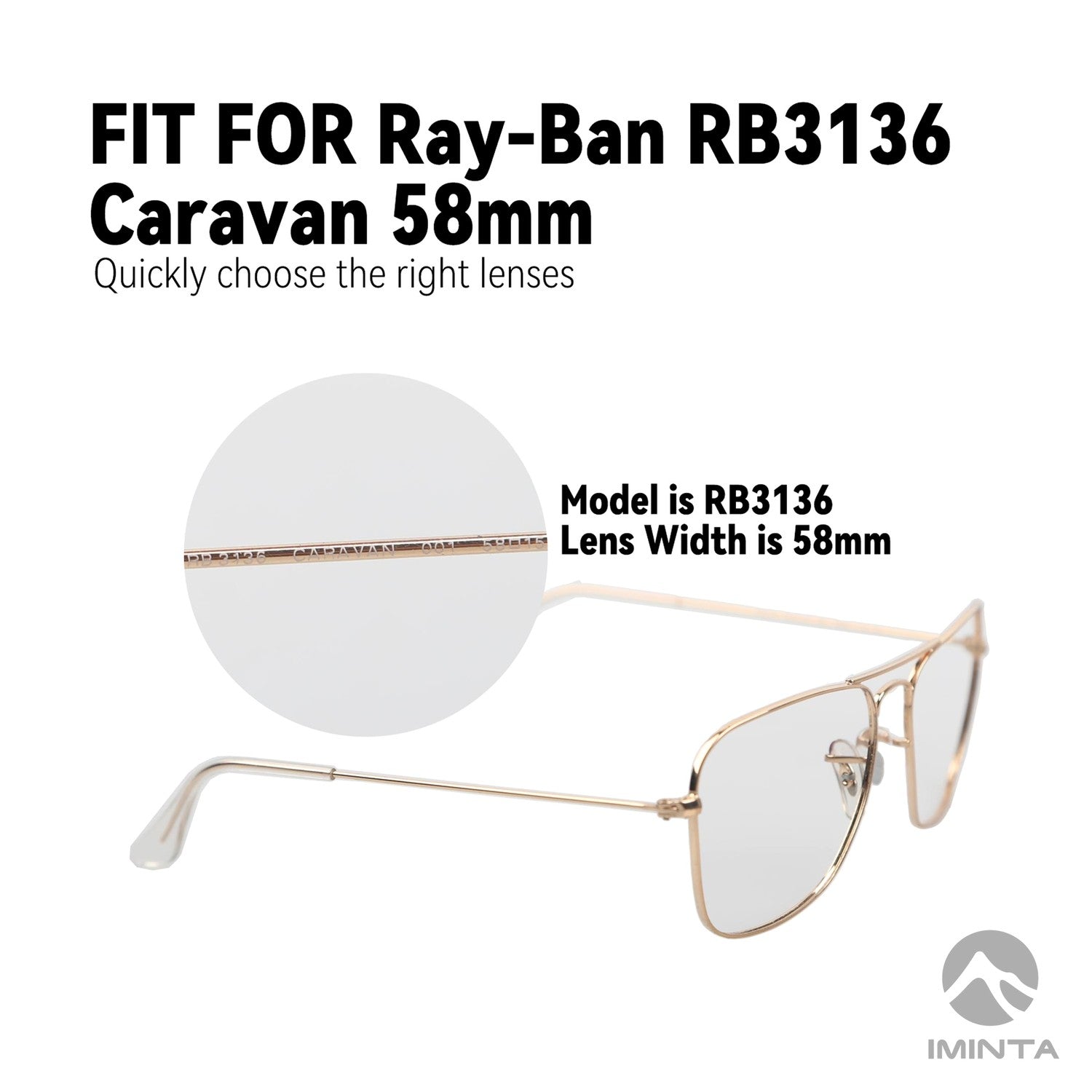 IMINTA Ray-Ban RB3136 Caravan ##shared