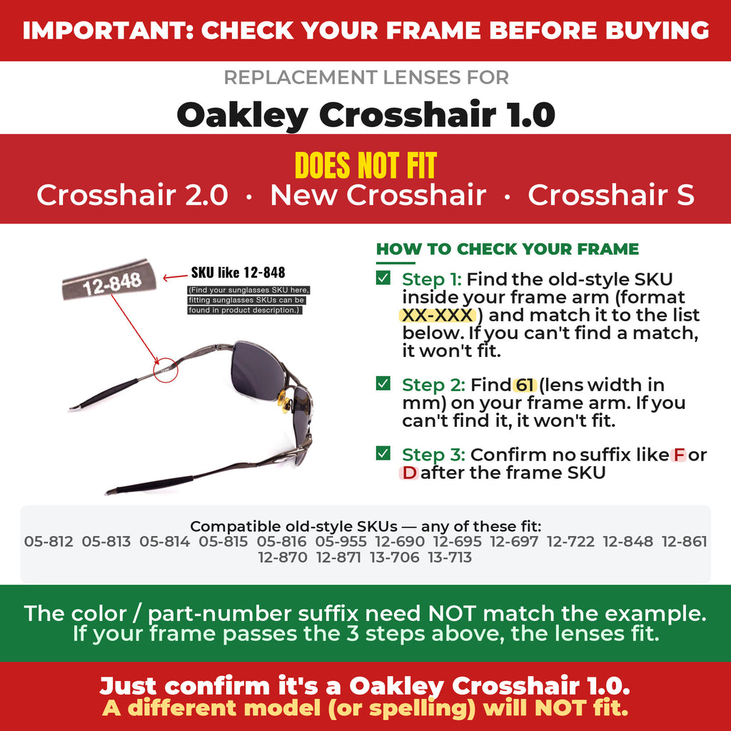 Verify your Oakley Crosshair 1.0 frame##shared