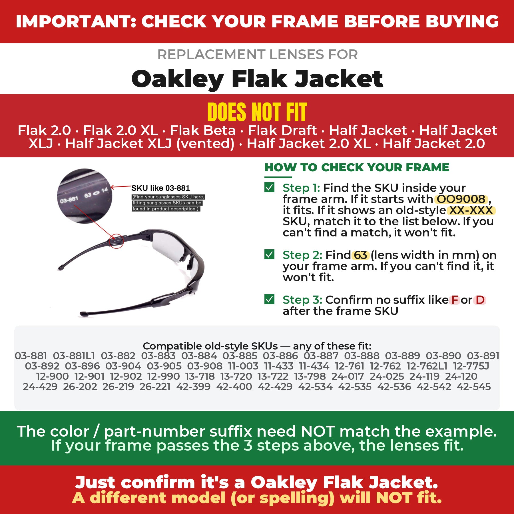 Verify your Oakley Flak Jacket frame##shared