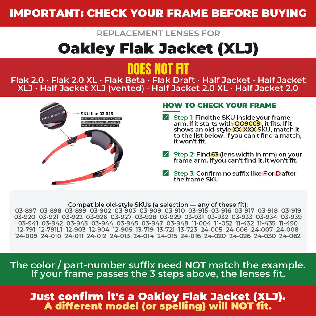 Verify your Oakley Flak Jacket (XLJ) frame##shared