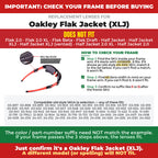 Verify your Oakley Flak Jacket (XLJ) frame##shared