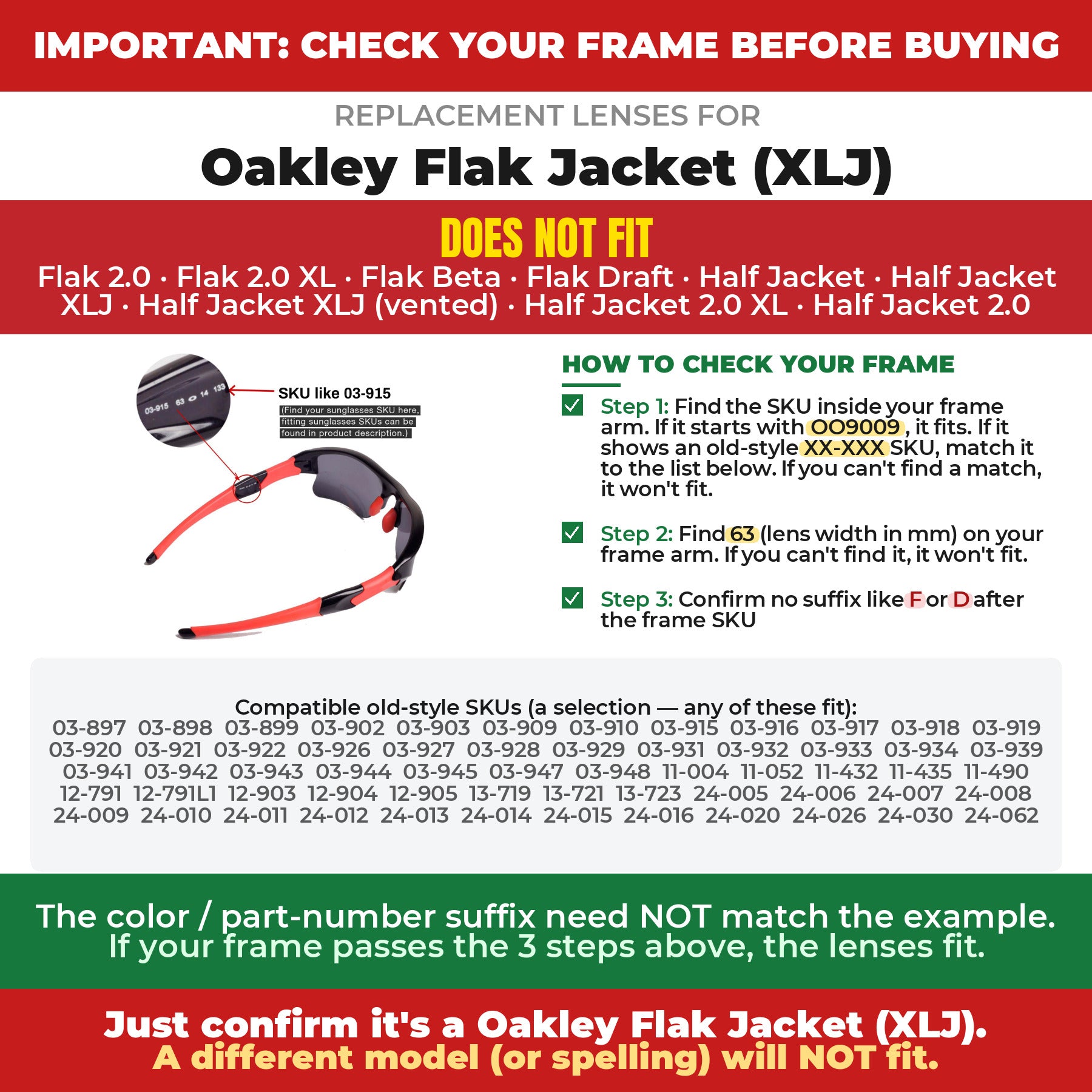 Verify your Oakley Flak Jacket (XLJ) frame##shared