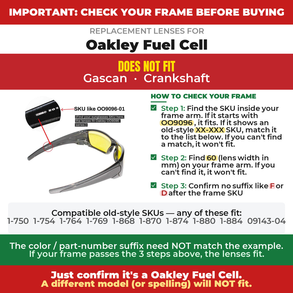 Verify your Oakley Fuel Cell frame##shared