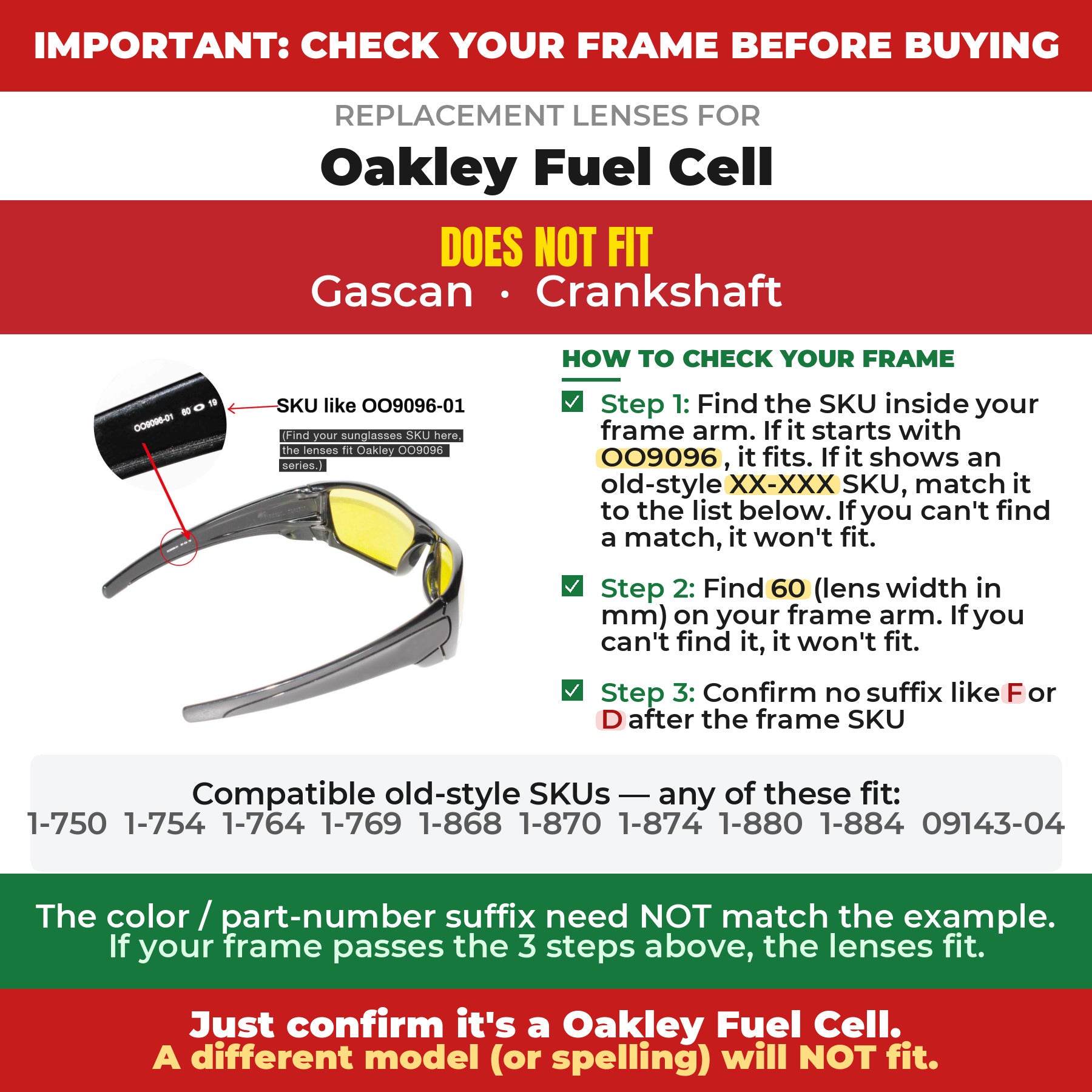 Verify your Oakley Fuel Cell frame##shared