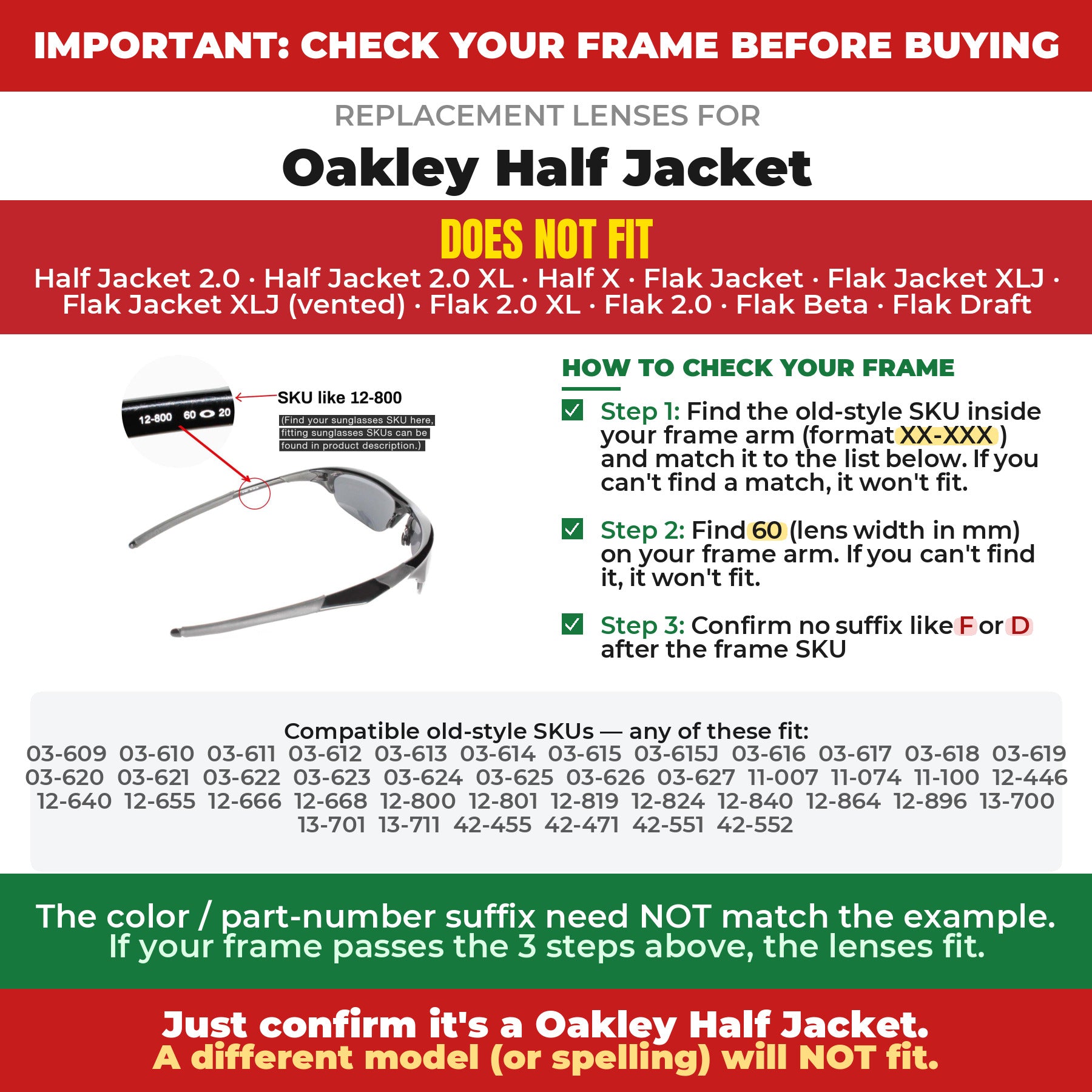 Verify your Oakley Half Jacket frame##shared