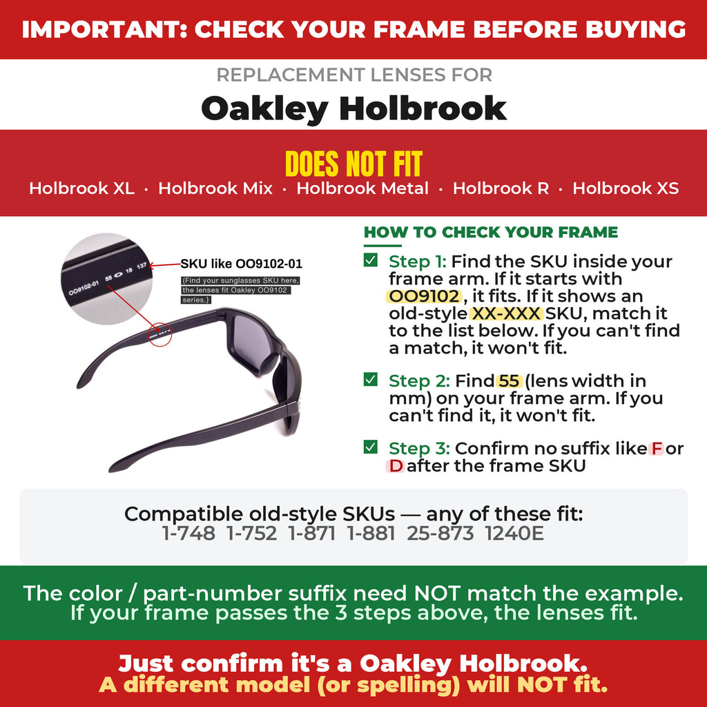 Verify your Oakley Holbrook frame##shared