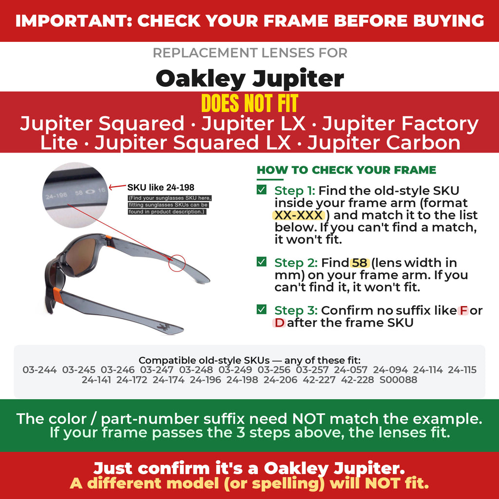 Verify your Oakley Jupiter frame##shared