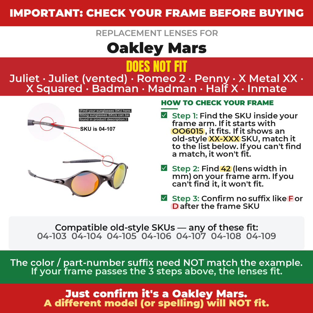 Verify your Oakley Mars frame##shared