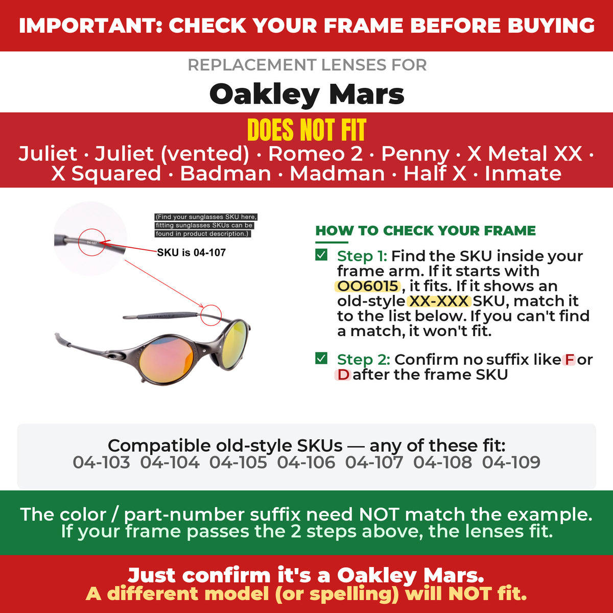 Verify your Oakley Mars frame##shared