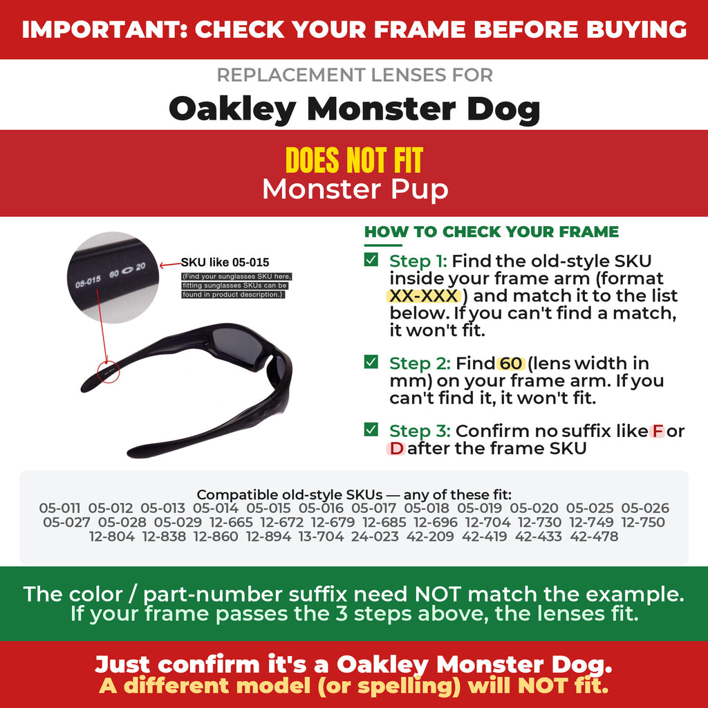 Verify your Oakley Monster Dog frame##shared