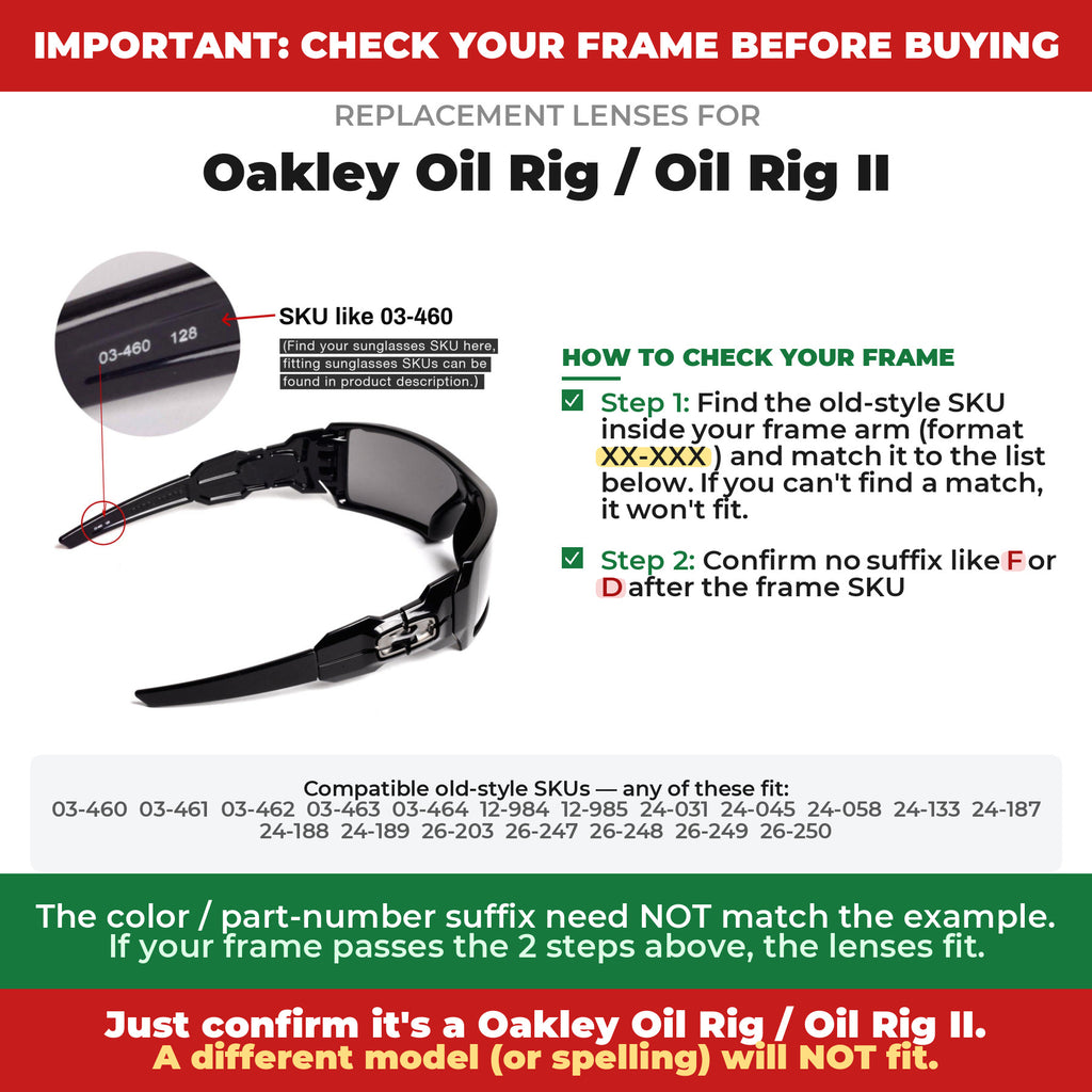 Verify your Oakley Oil Rig / Oil Rig II frame##shared