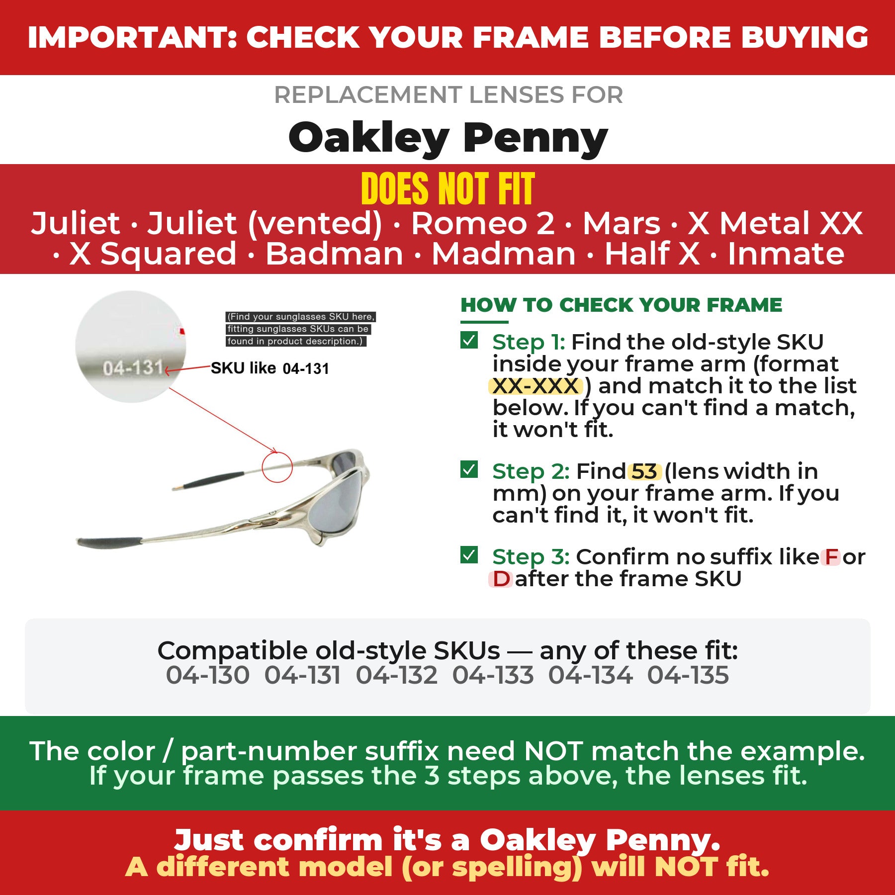 Verify your Oakley Penny frame##shared