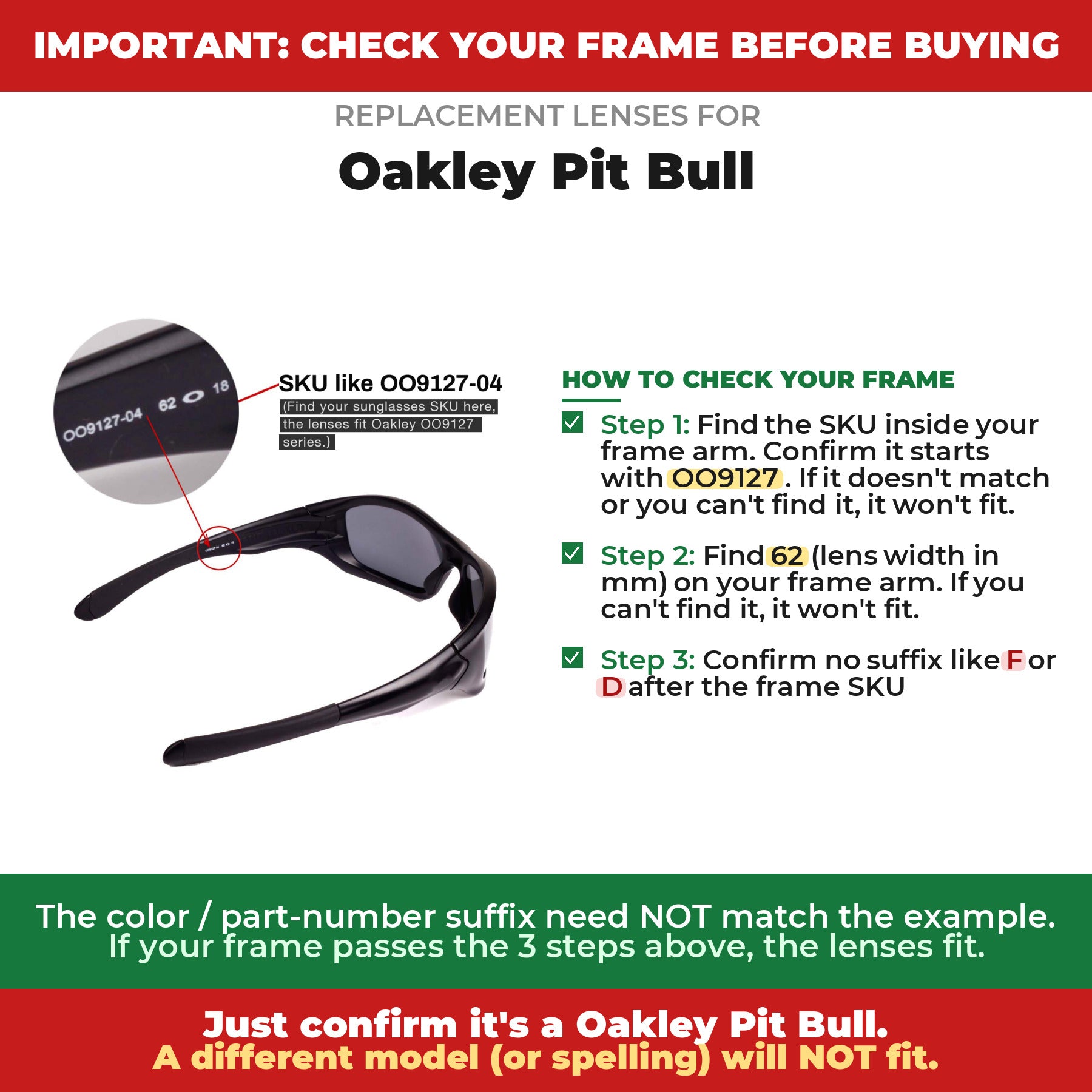 Verify your Oakley Pit Bull frame##shared
