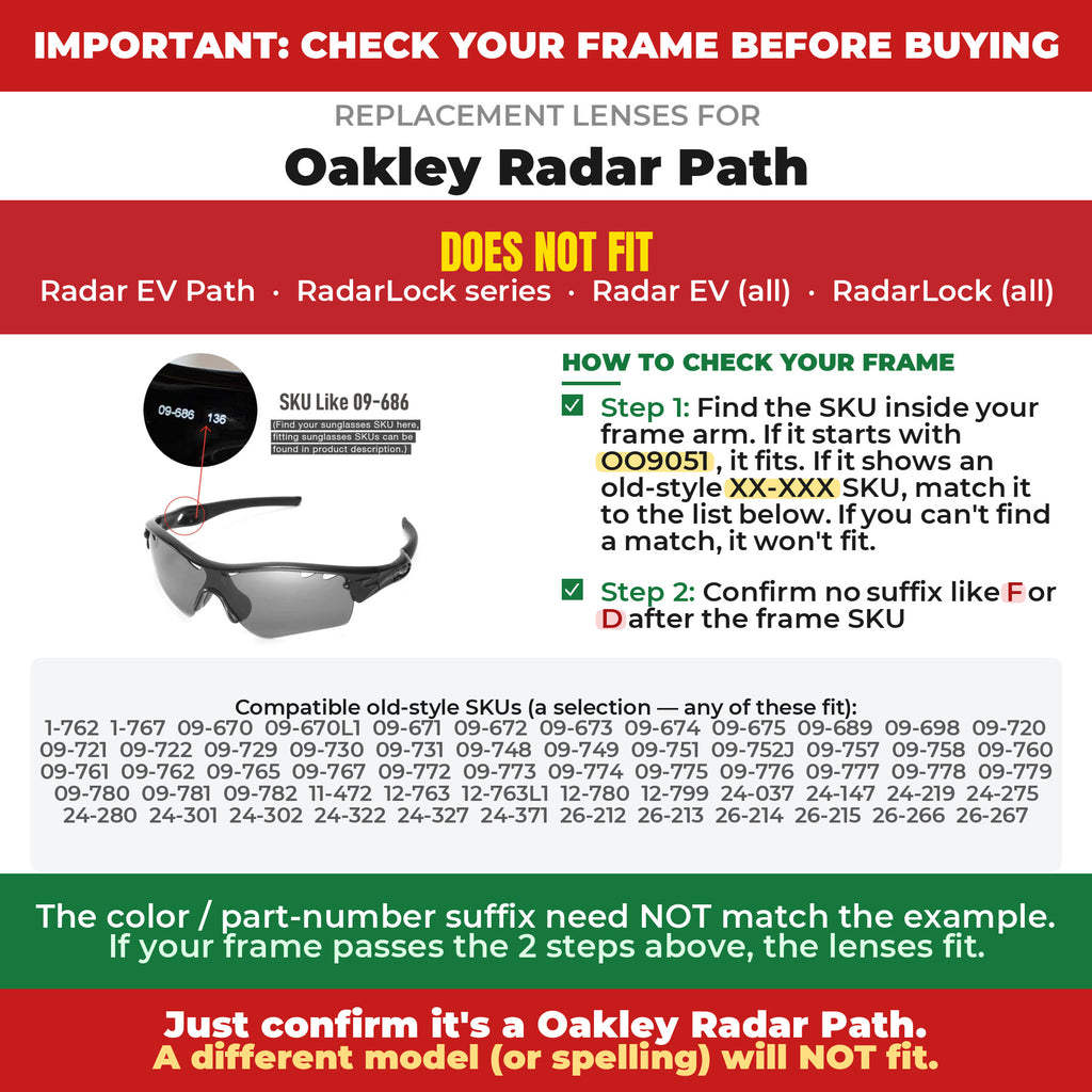 Verify your Oakley Radar Path frame##shared