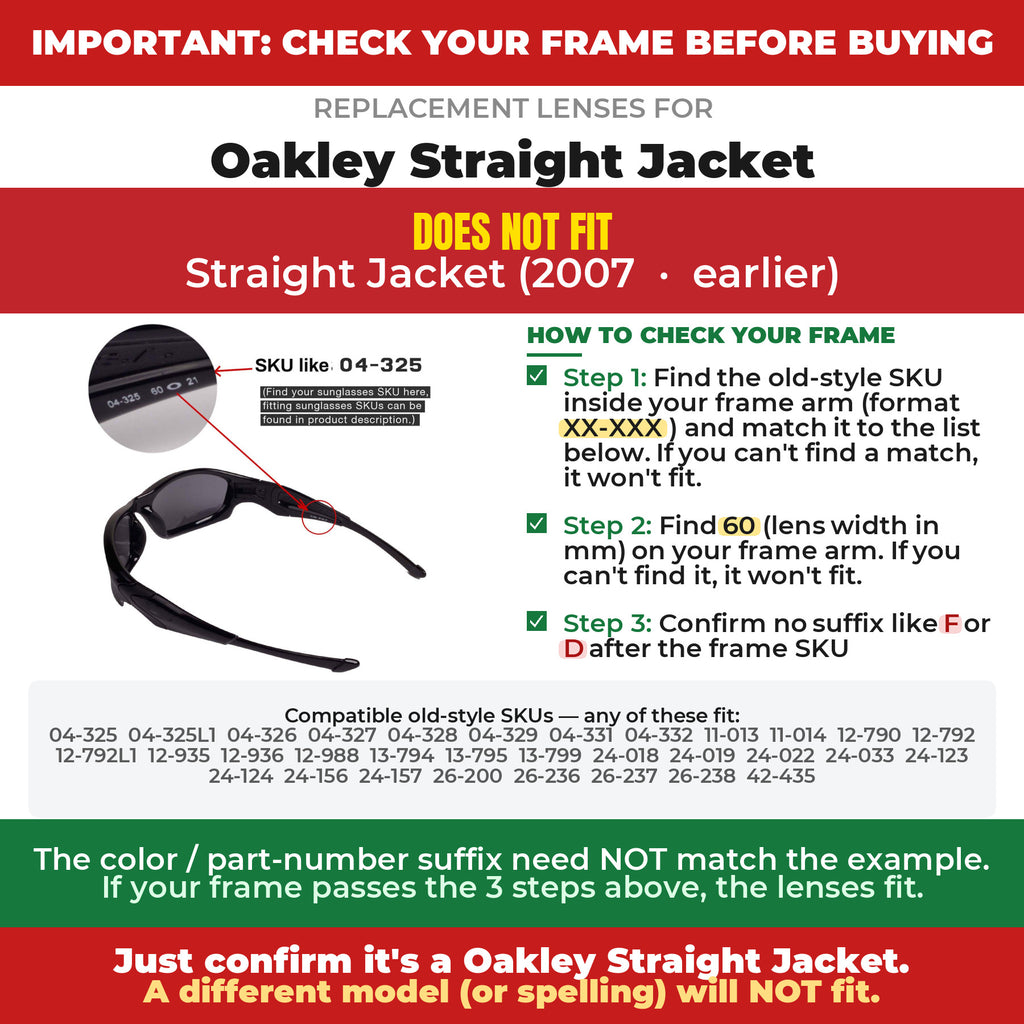 Verify your Oakley Straight Jacket frame##shared