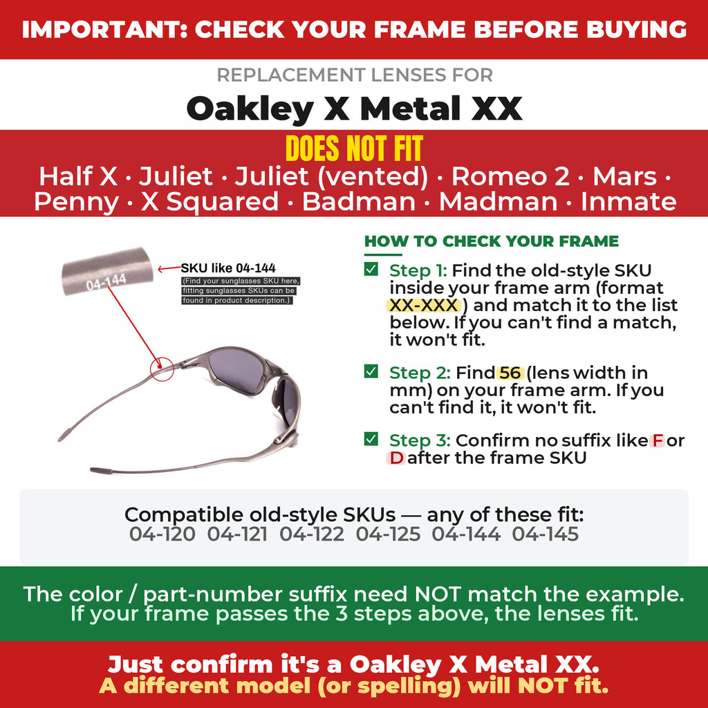 Verify your Oakley X Metal XX frame##shared