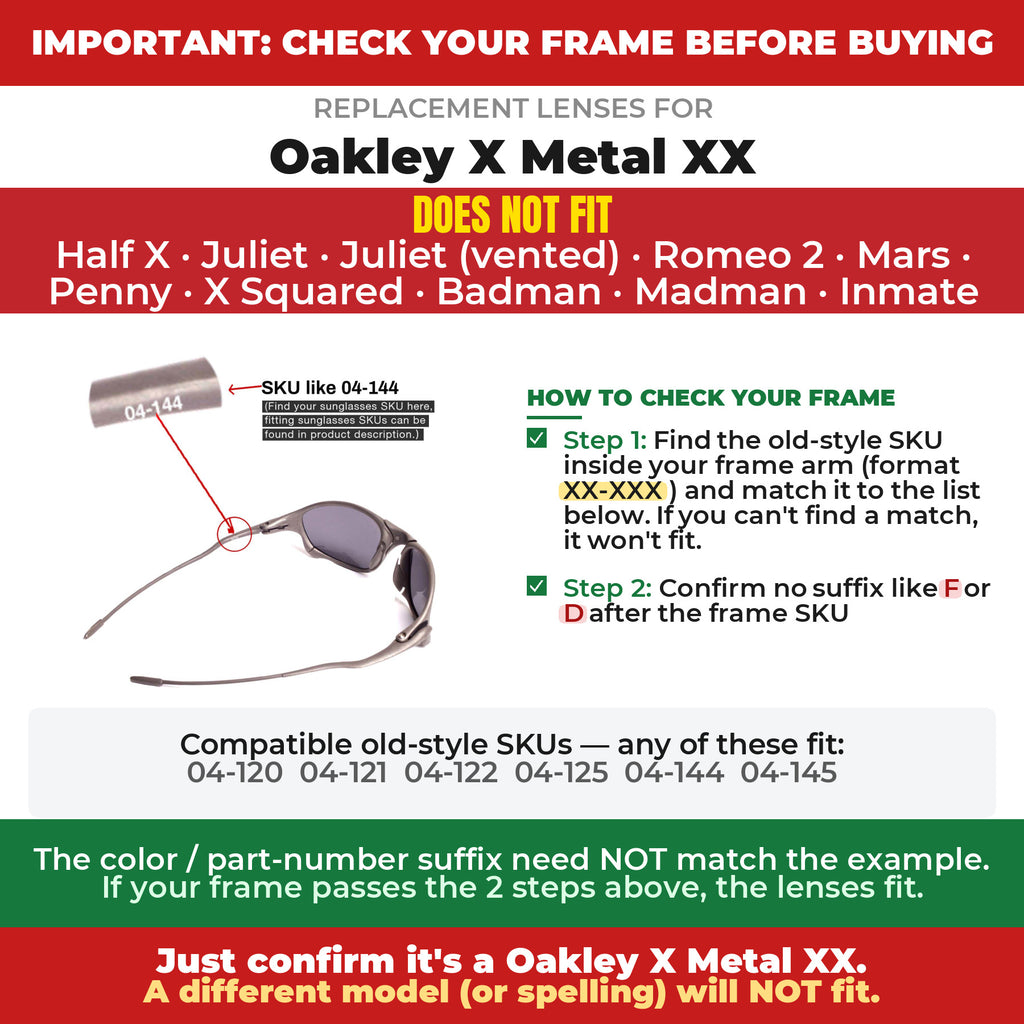Verify your Oakley X Metal XX frame##shared