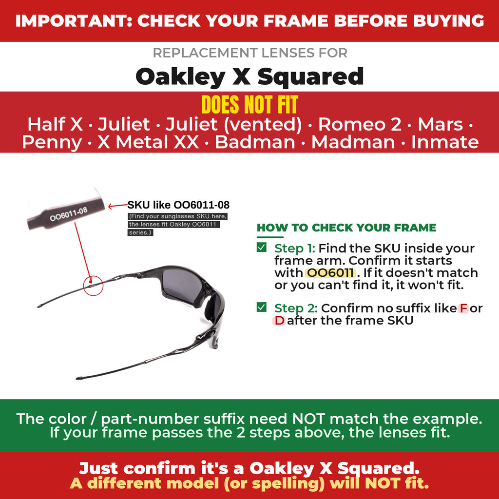 Verify your Oakley X Squared frame##shared