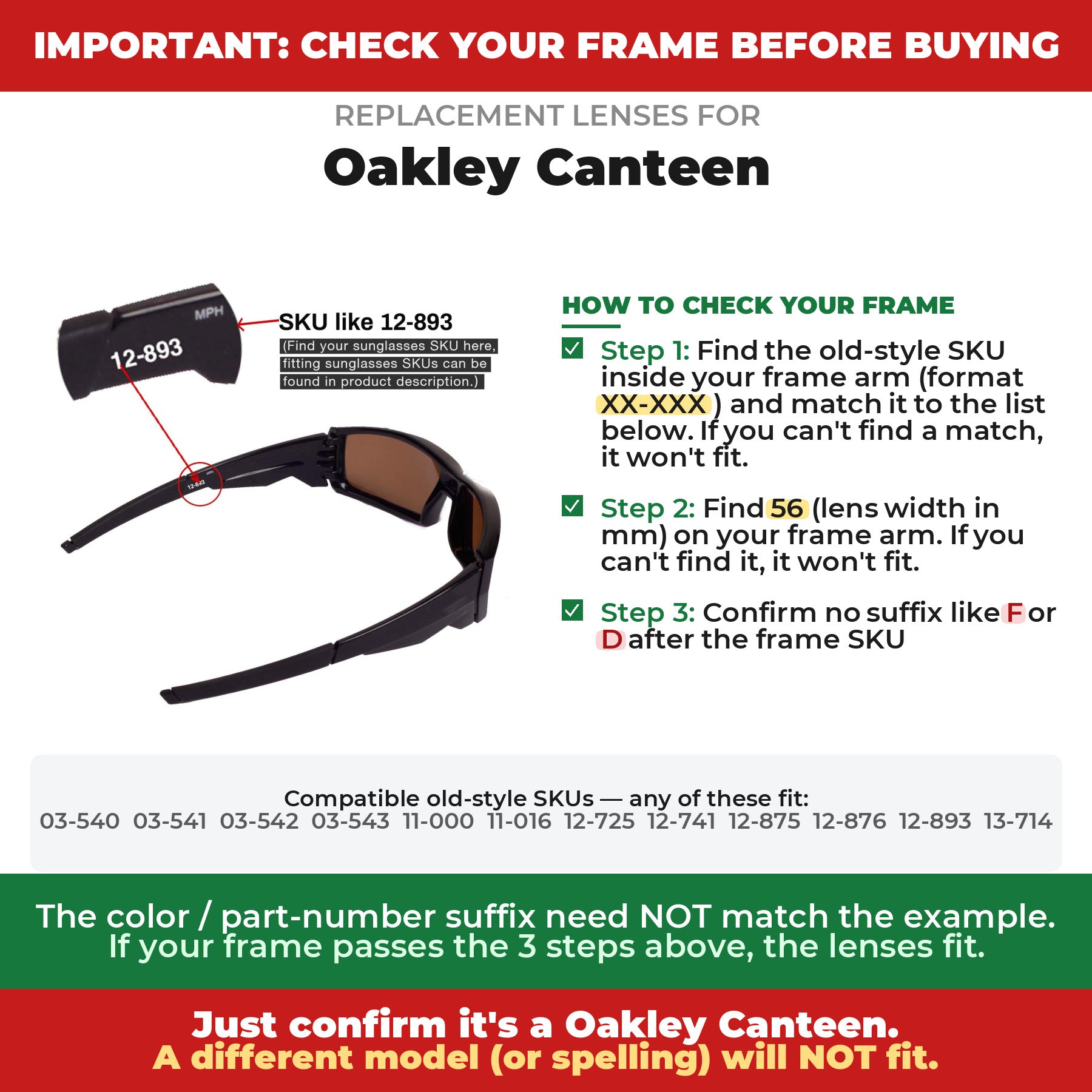 Verify your Oakley Canteen frame##shared