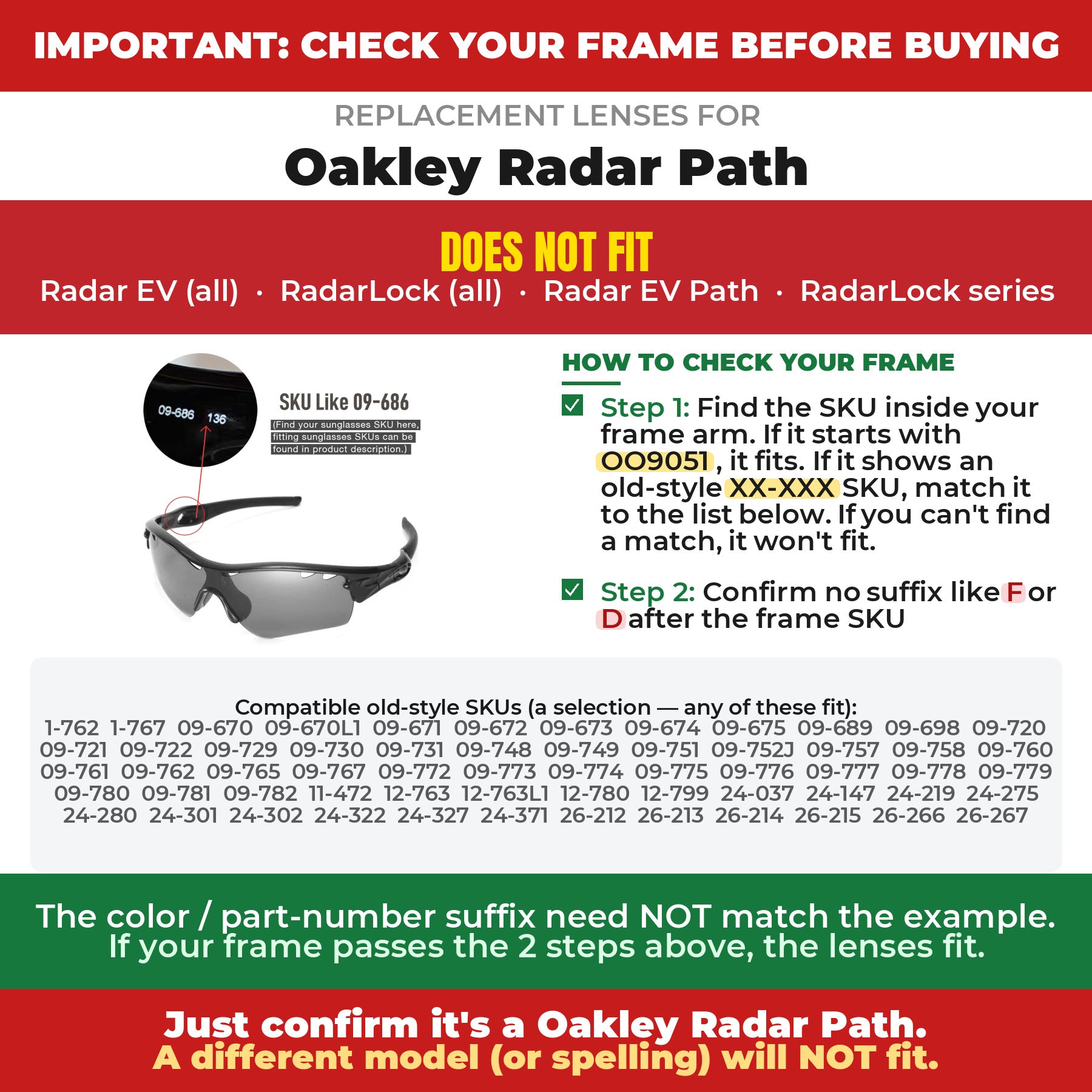 Verify your Oakley Radar Path frame##shared
