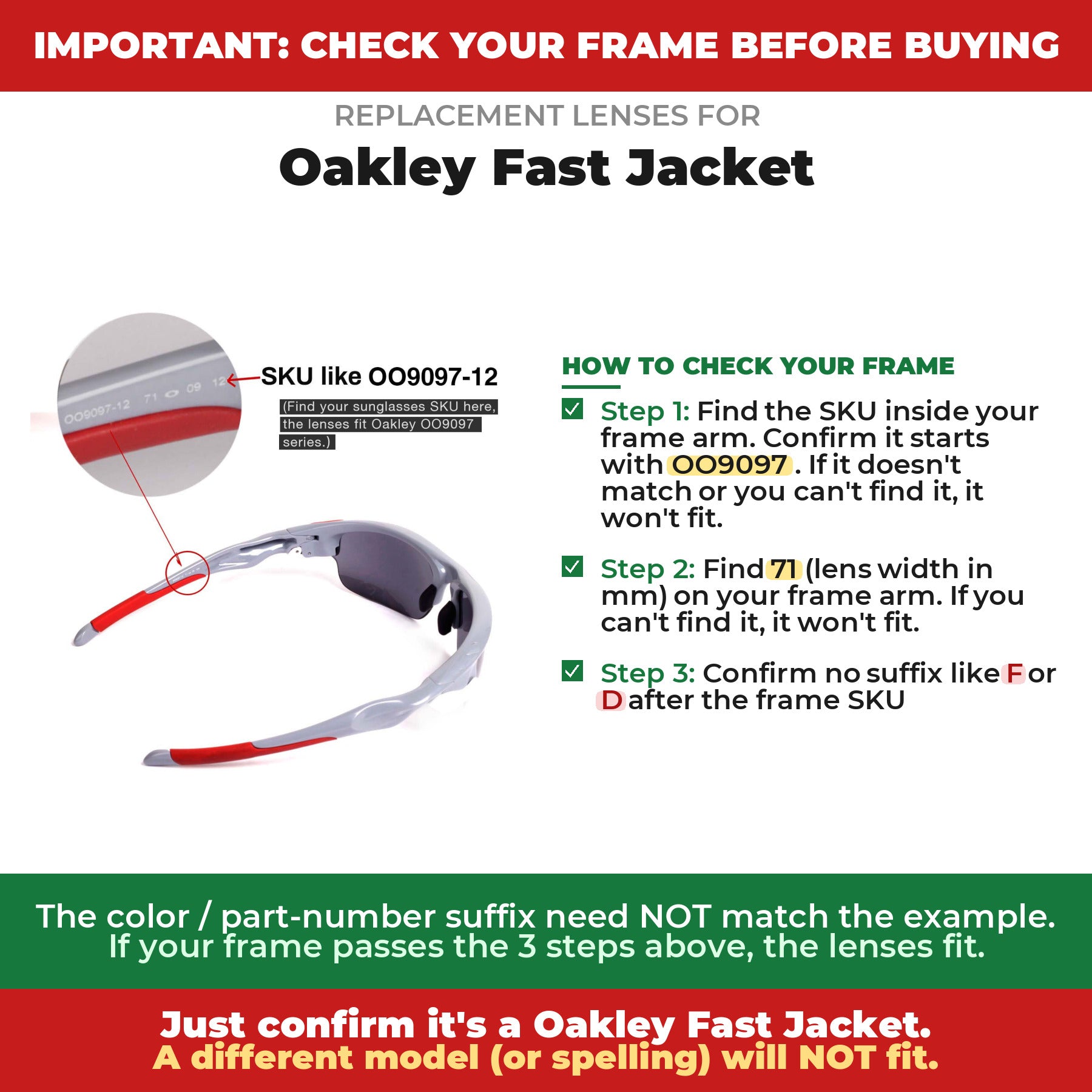 Verify your Oakley Fast Jacket frame##shared