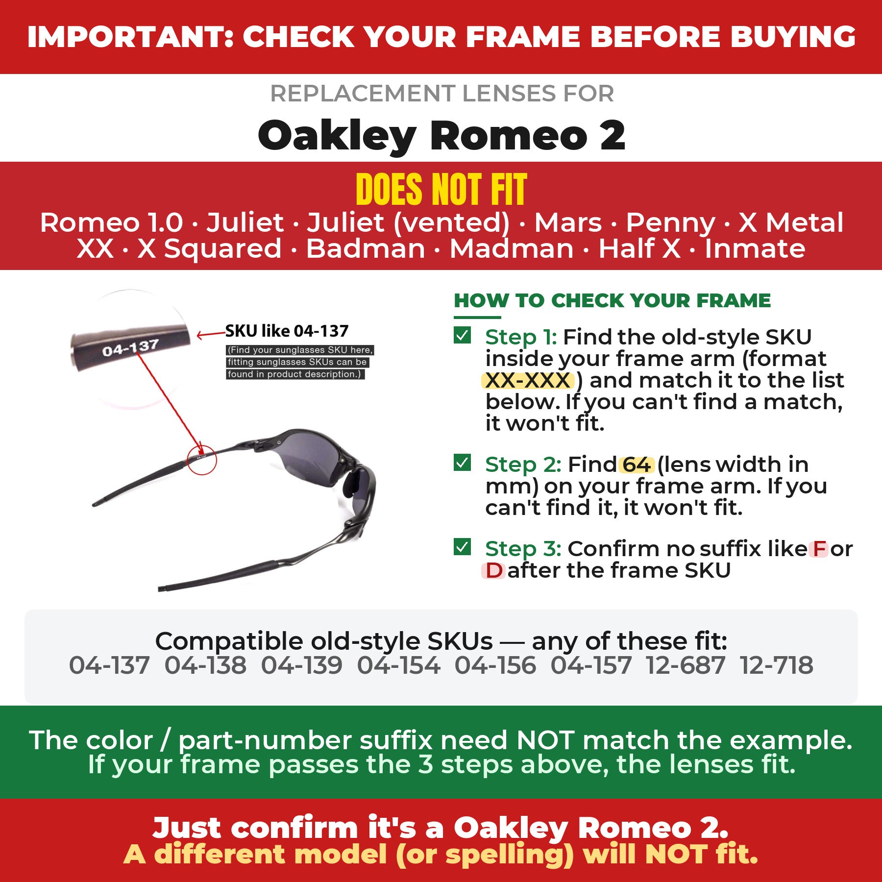 Verify your Oakley Romeo 2 frame##shared