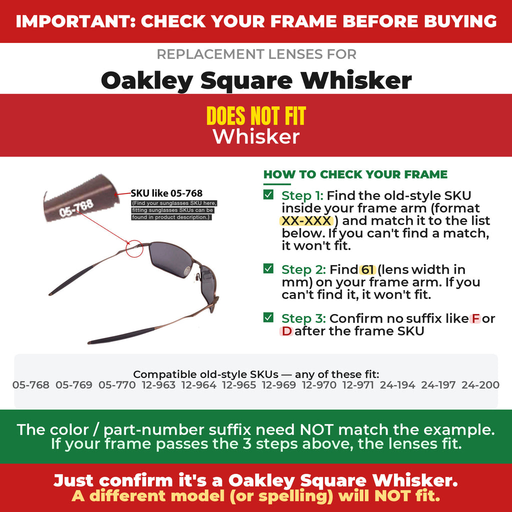 Verify your Oakley Square Whisker frame##shared