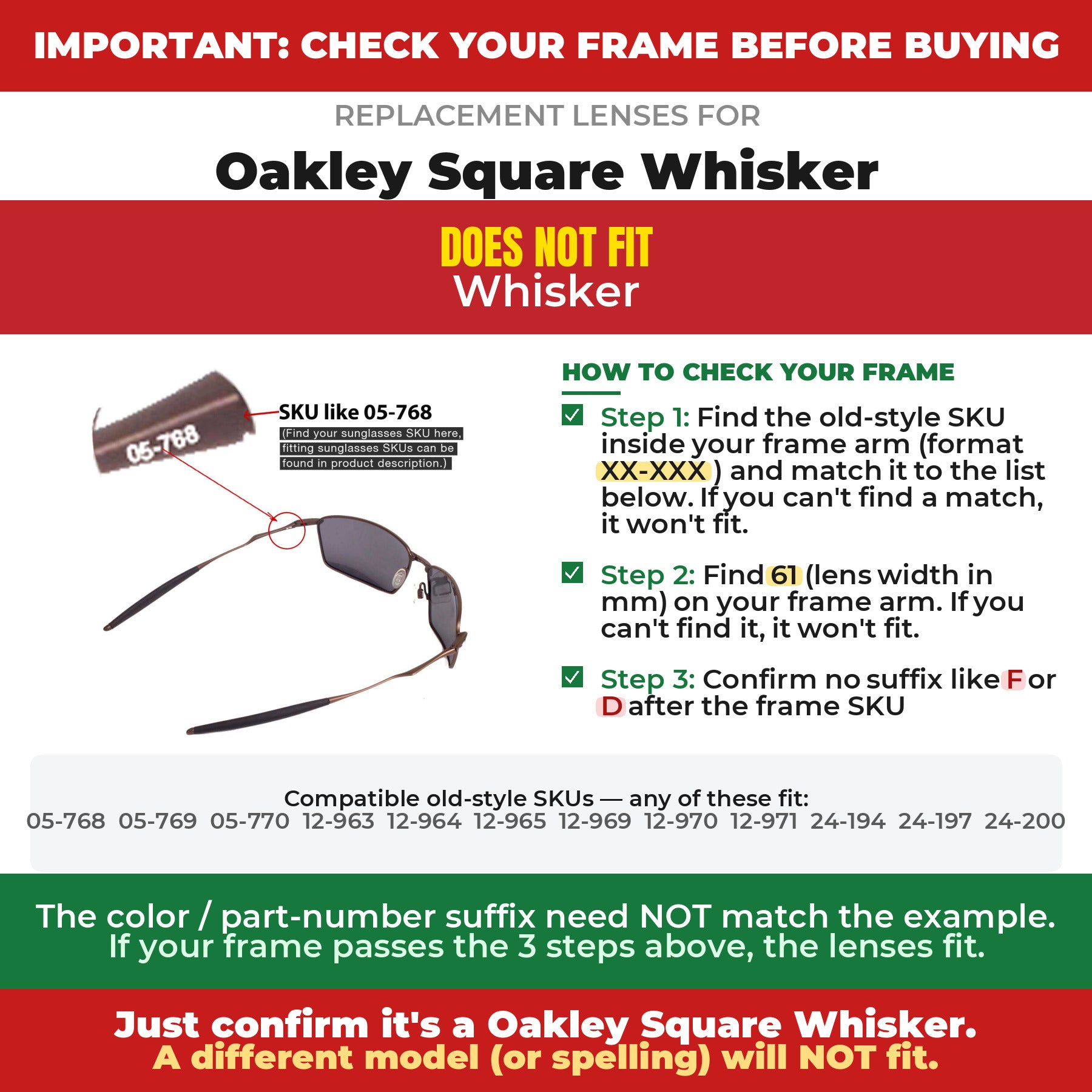 Verify your Oakley Square Whisker frame##shared