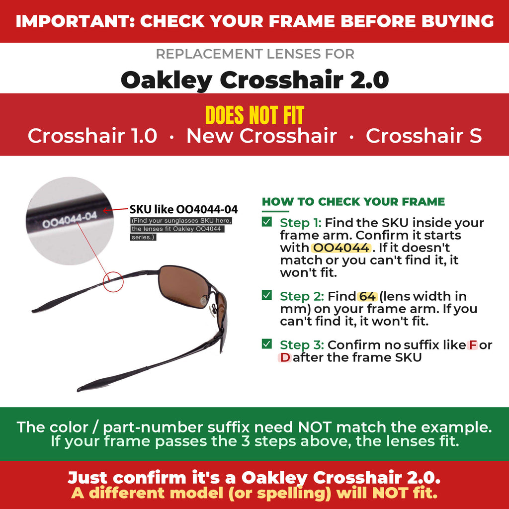 Verify your Oakley Crosshair 2.0 frame##shared