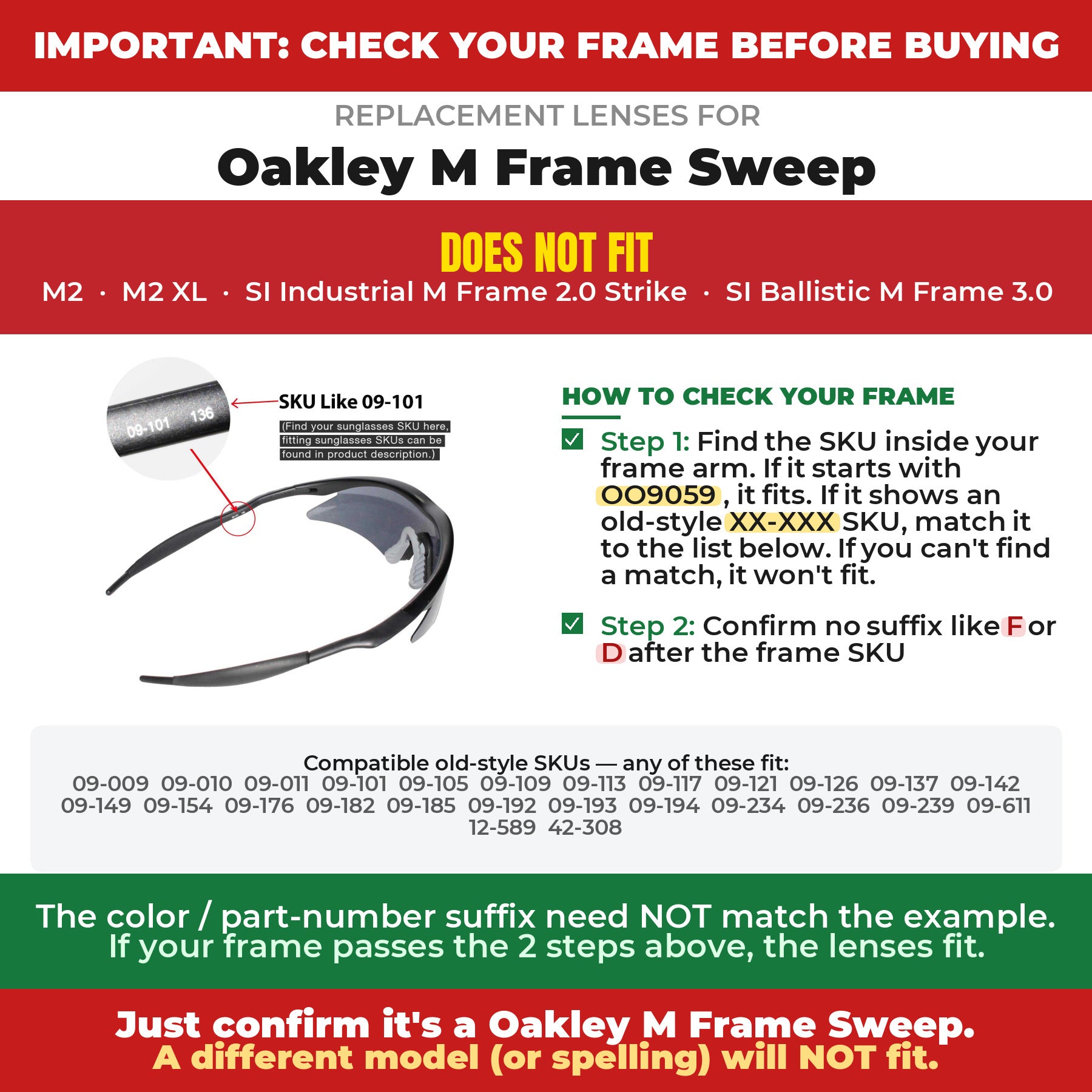 Verify your Oakley M Frame Sweep frame##shared